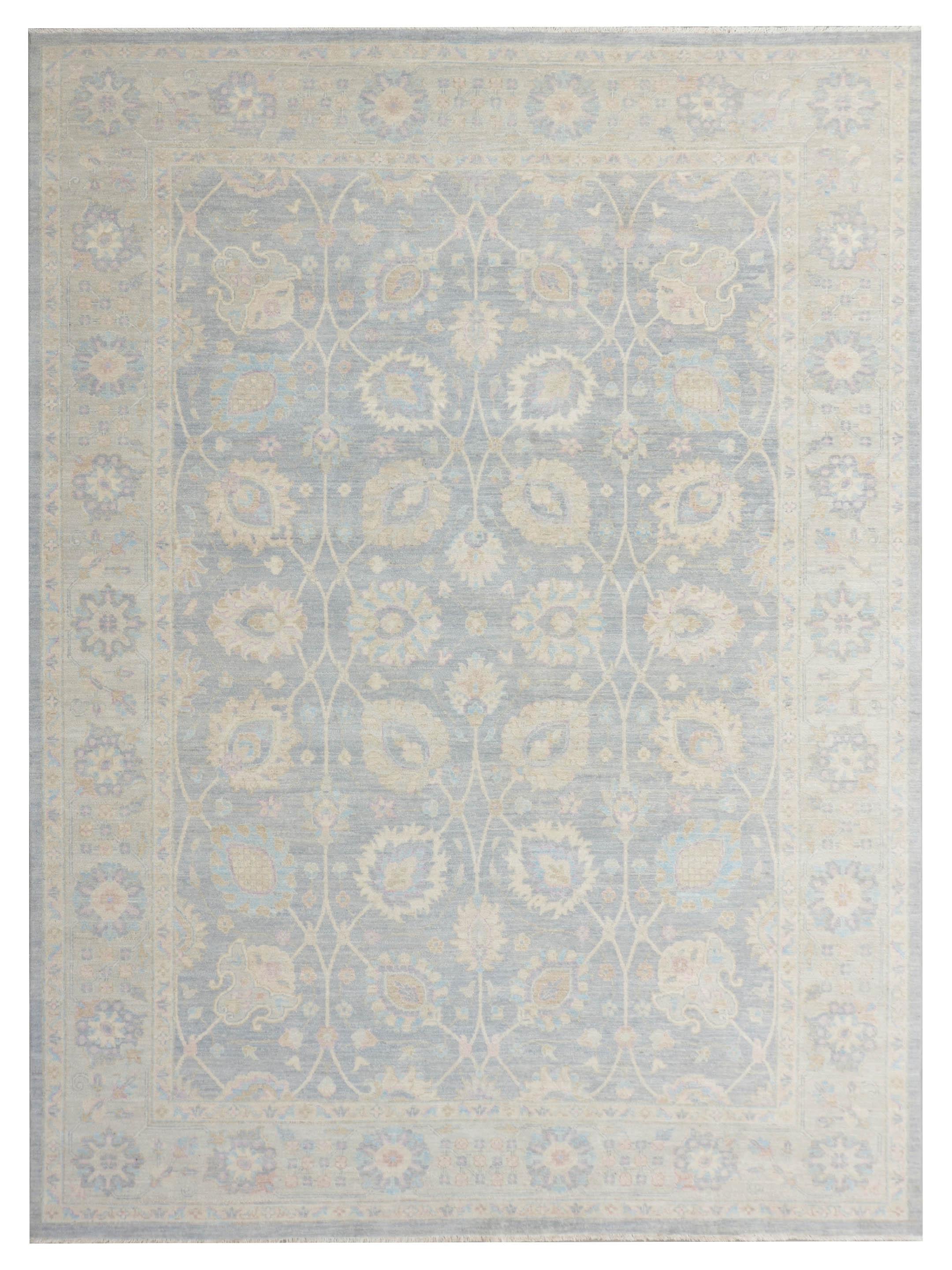 Ziegler Hand Knotted Grey 9x12