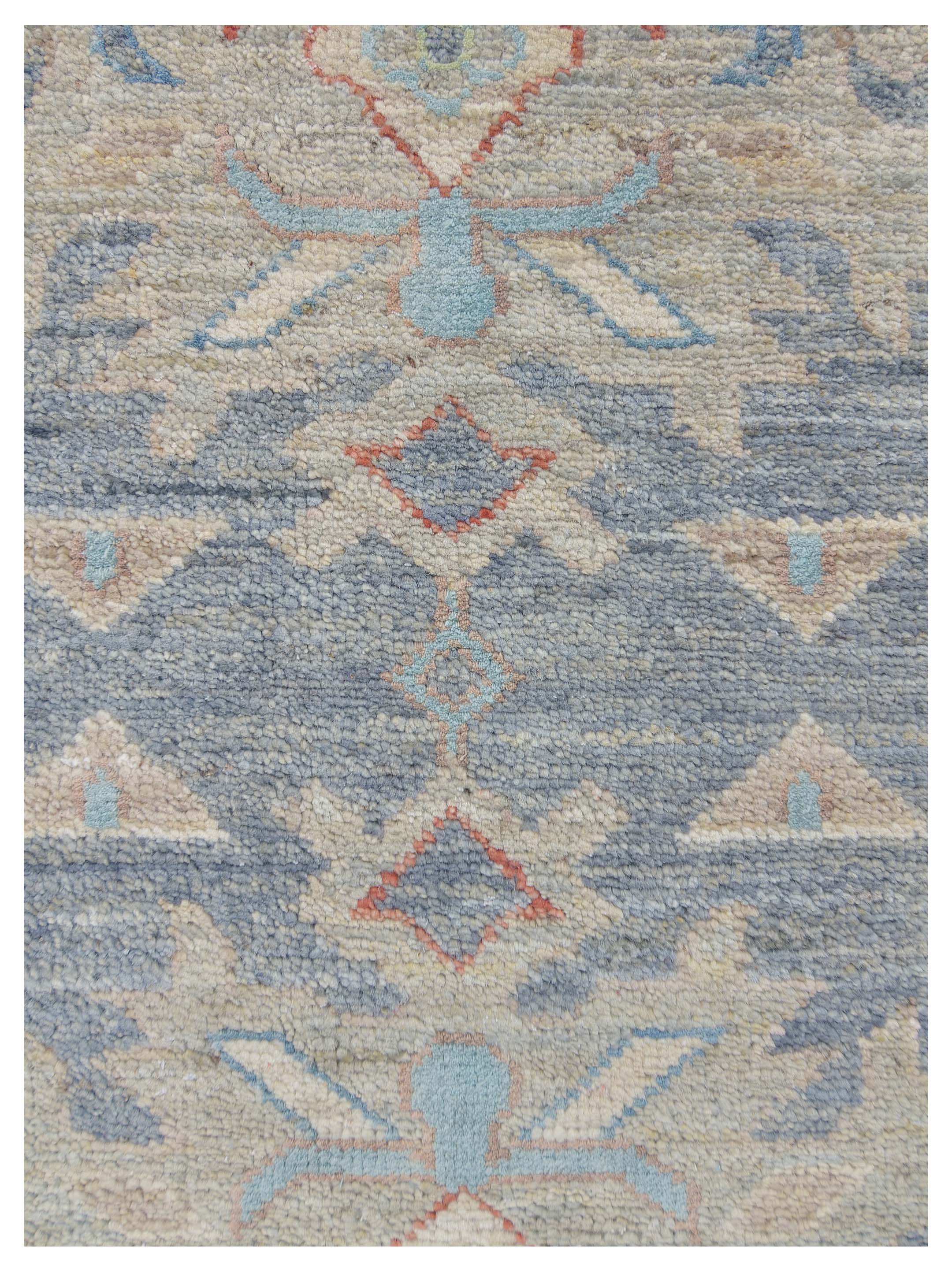 Ziegler Silk Route Hand Knotted D.Grey 9x12 - Image 3 of 5