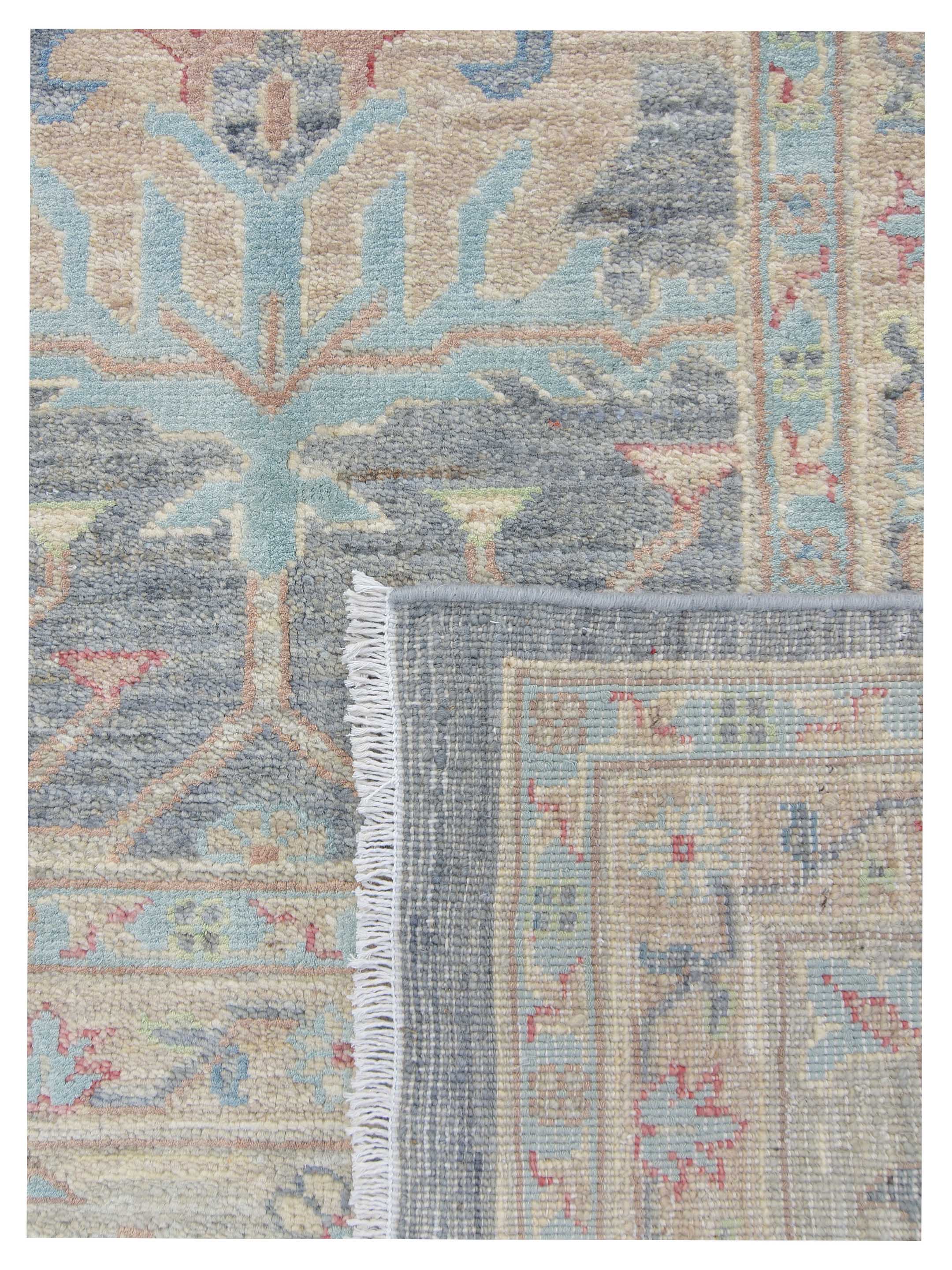 Ziegler Silk Route Hand Knotted D.Grey 9x12 - Image 5 of 5