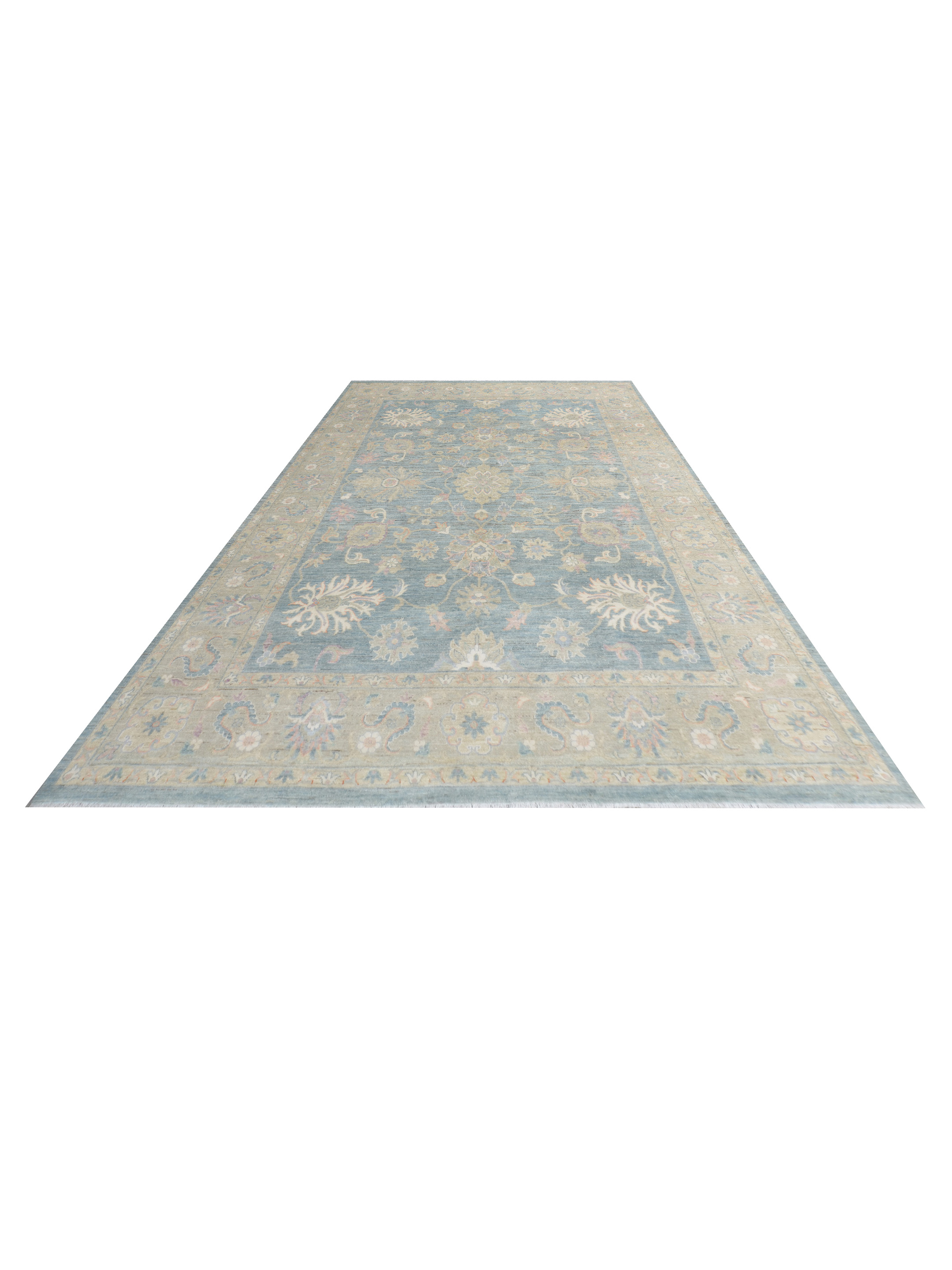 Ziegler Silk Route Hand Knotted Grey 9x12 - Image 2 of 5