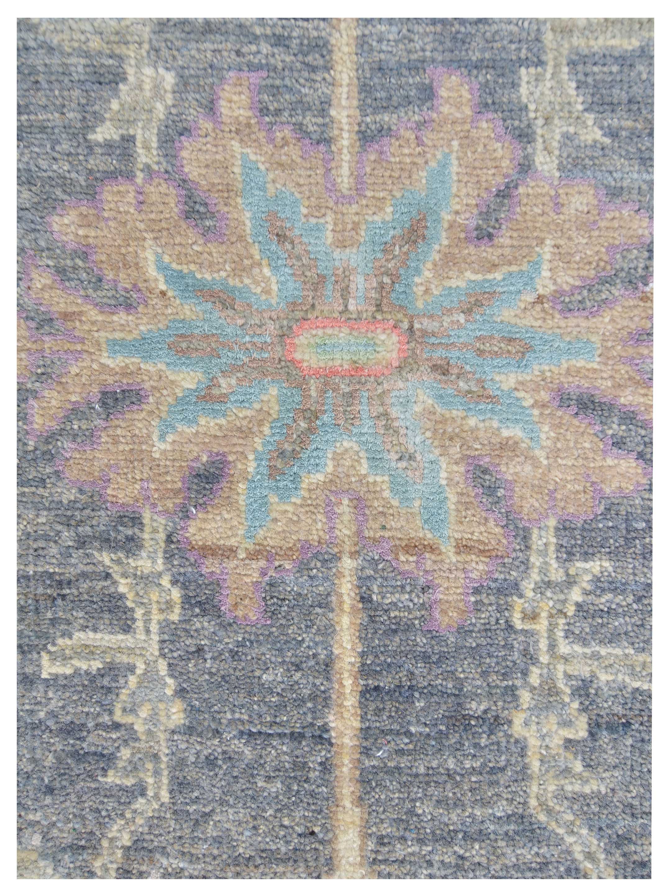 Ziegler Silk Route Hand Knotted D.Grey 8x10 - Image 3 of 5