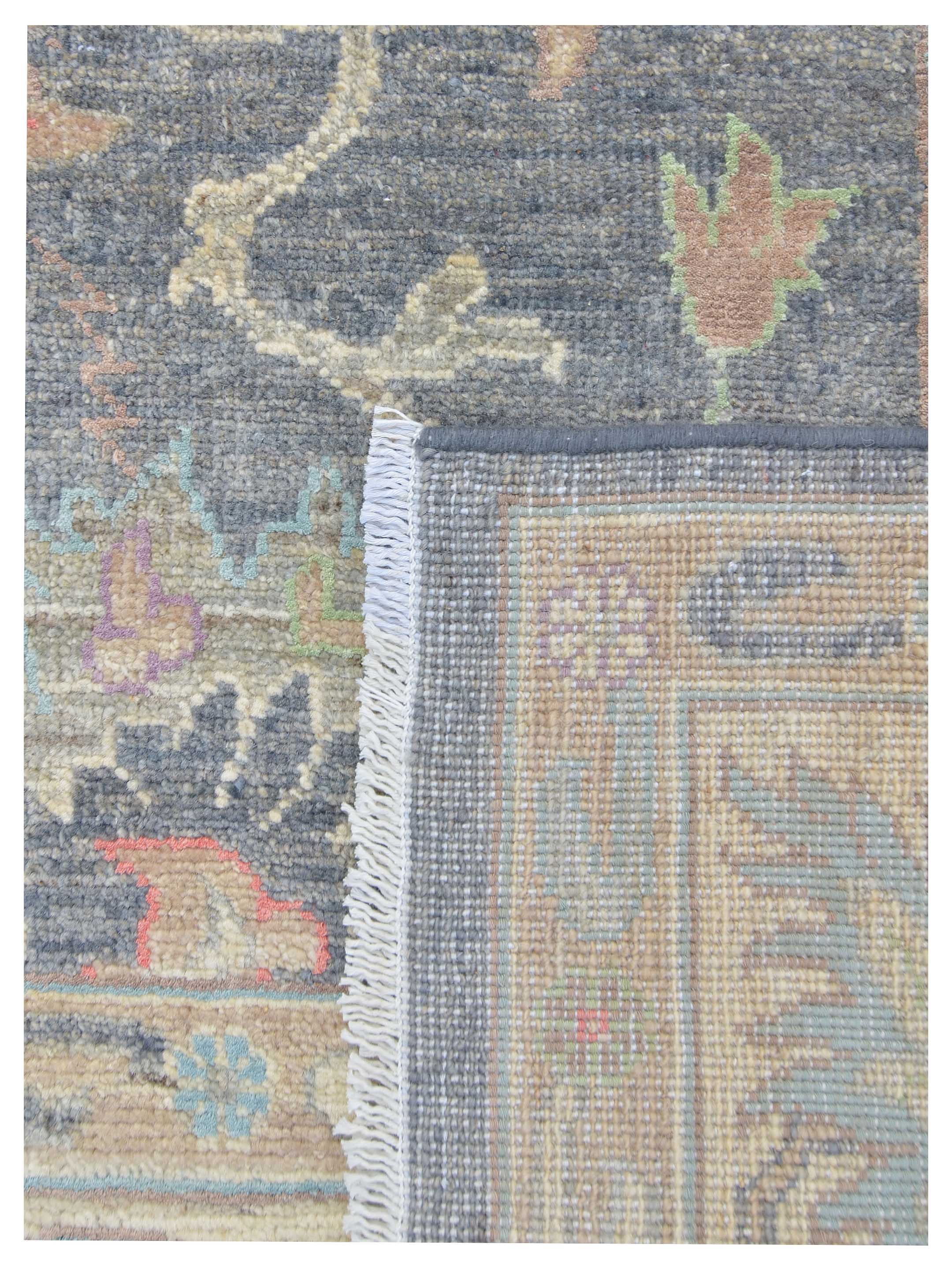 Ziegler Silk Route Hand Knotted D.Grey 8x10 - Image 5 of 5