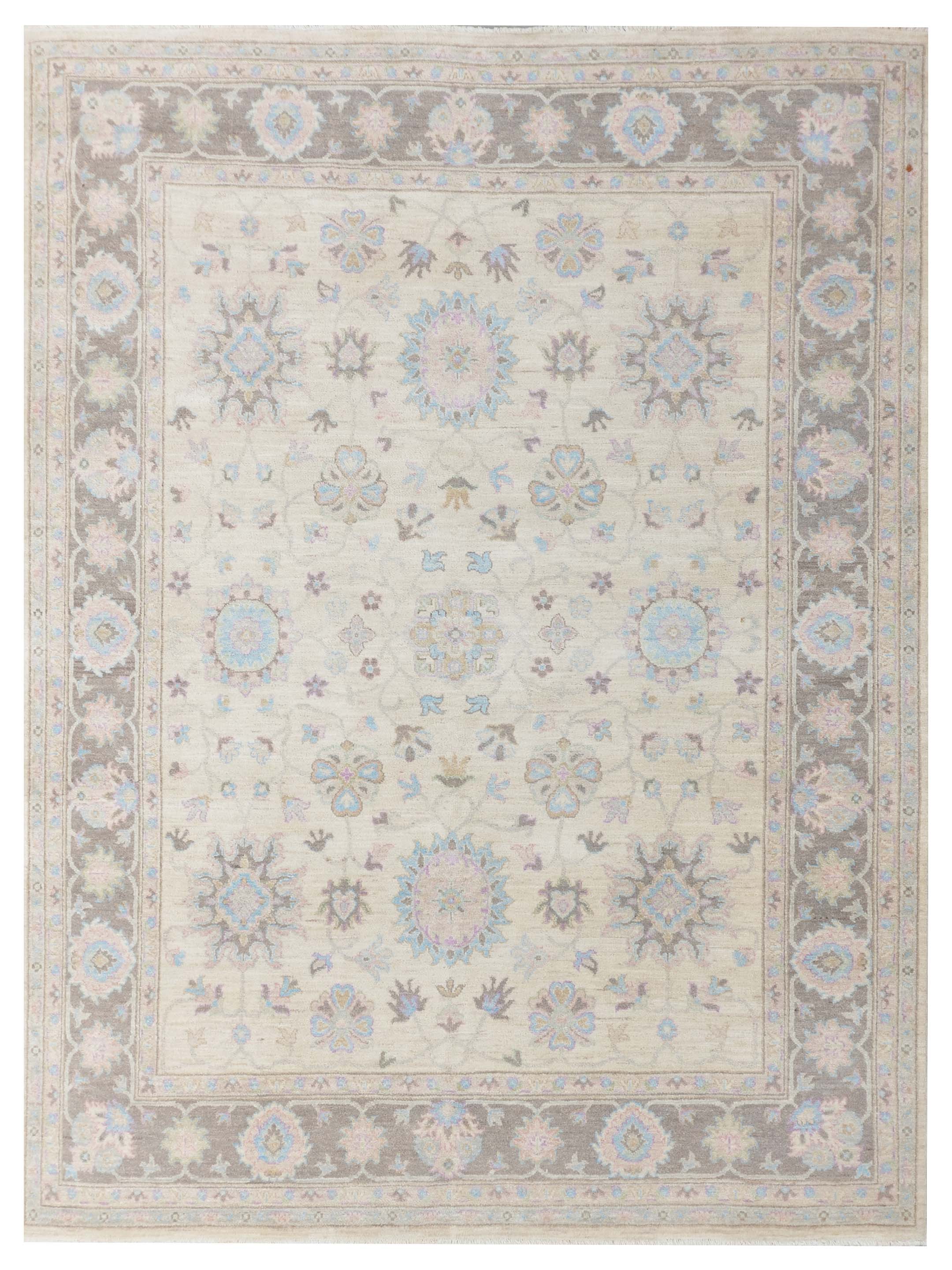 Ziegler Hand Knotted Ivory 8x10
