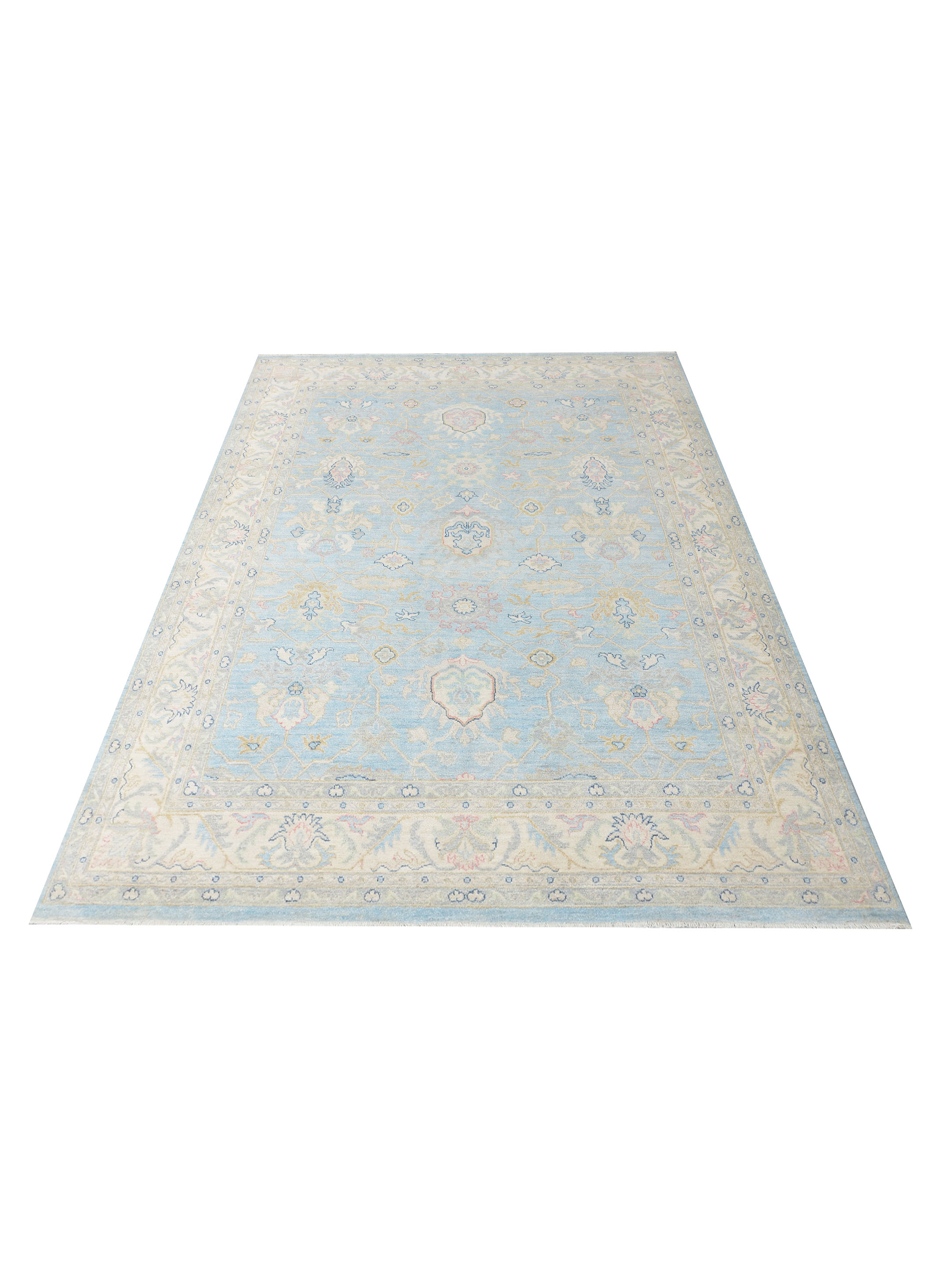 Ziegler Hand Knotted Lt.Blue 8x10 - Image 2 of 5