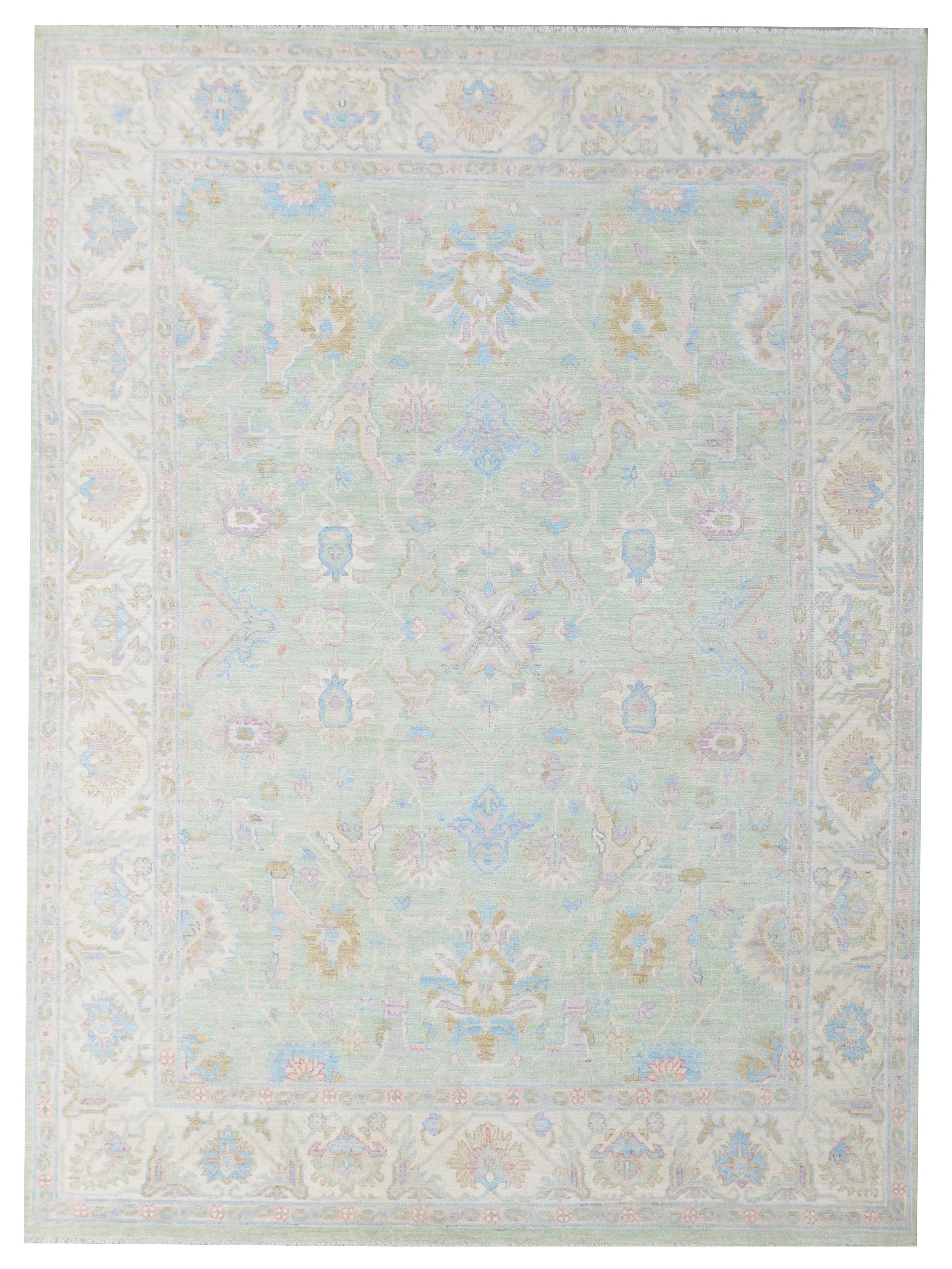 Ziegler Hand Knotted Lt.Green 8x10