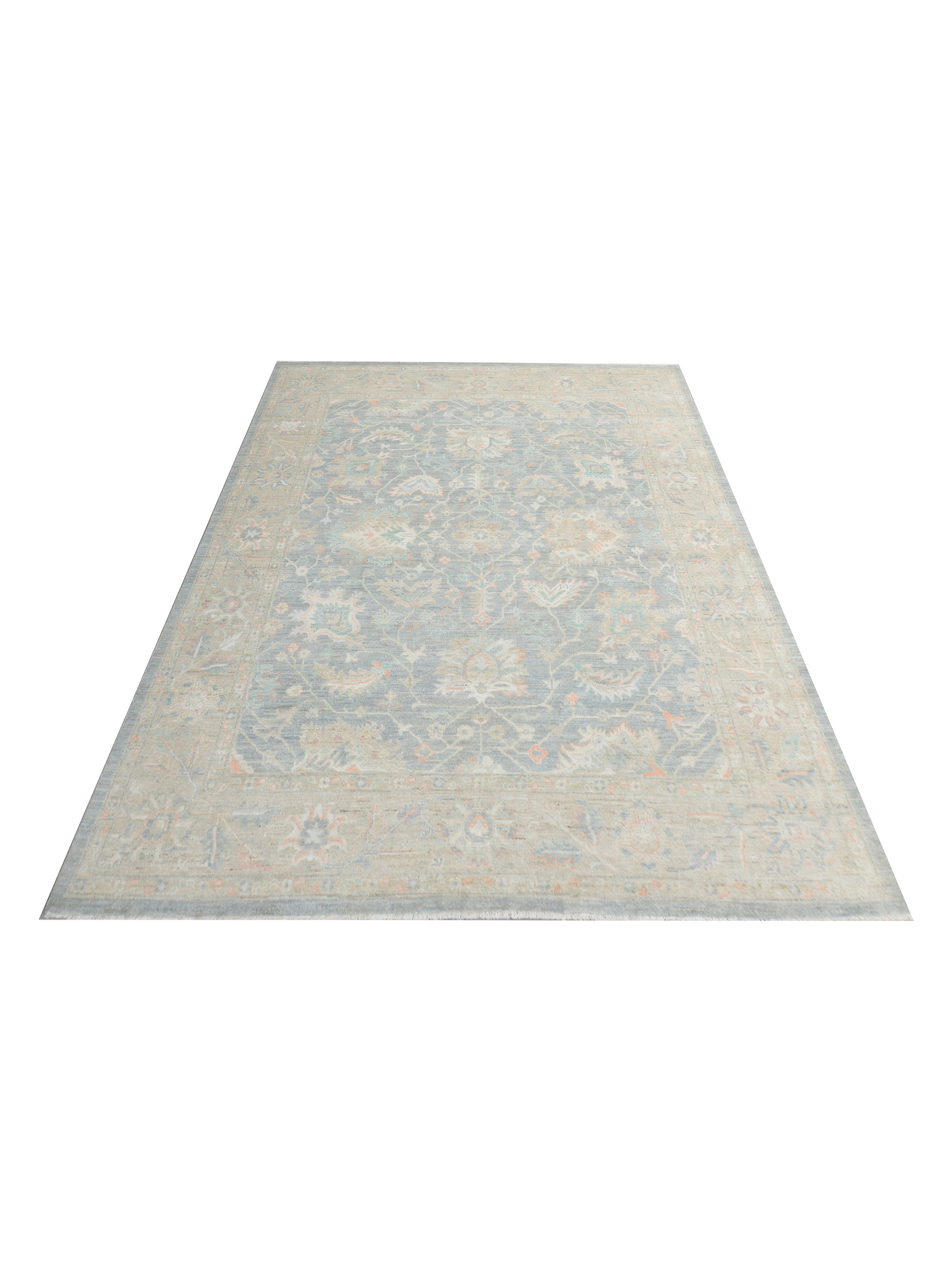 Ziegler Silk Route Hand Knotted Grey 8x10 - Image 2 of 5
