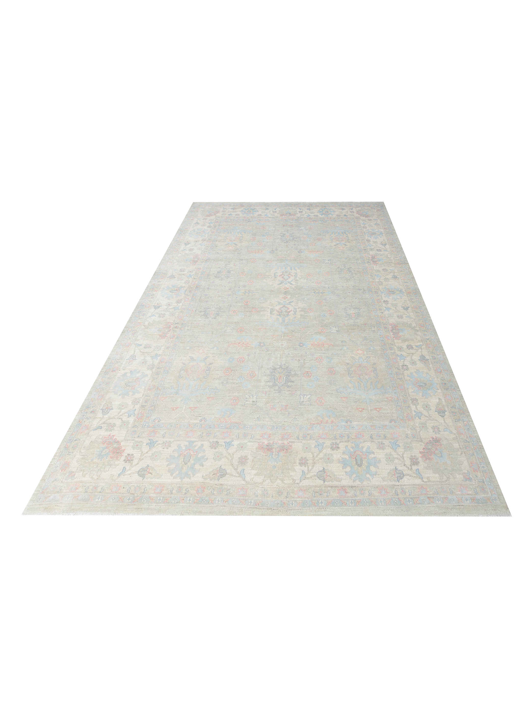 Ziegler Silk Route Hand Knotted Grey 10x14 - Image 2 of 5