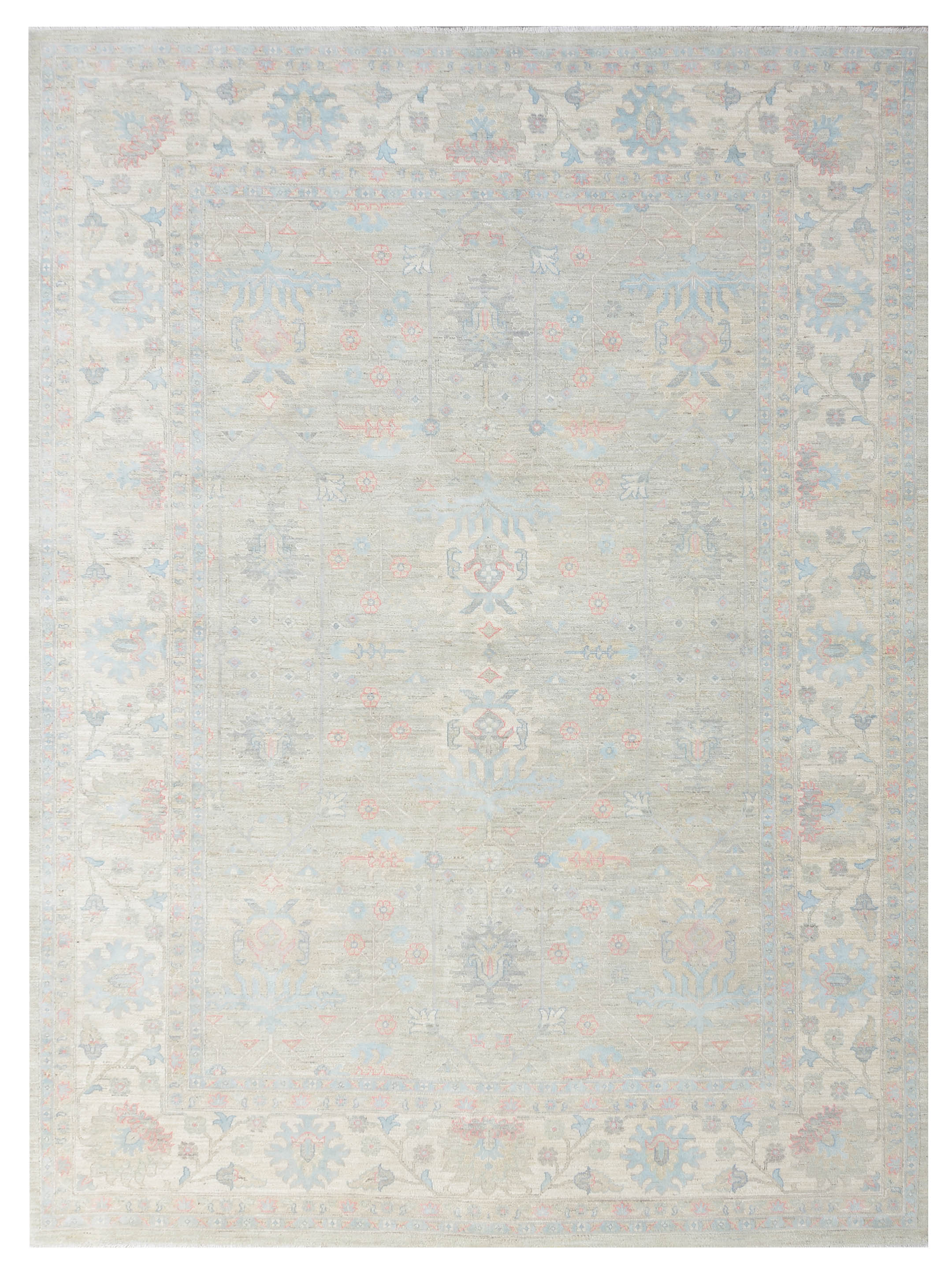 Ziegler Silk Route Hand Knotted Grey 10x14