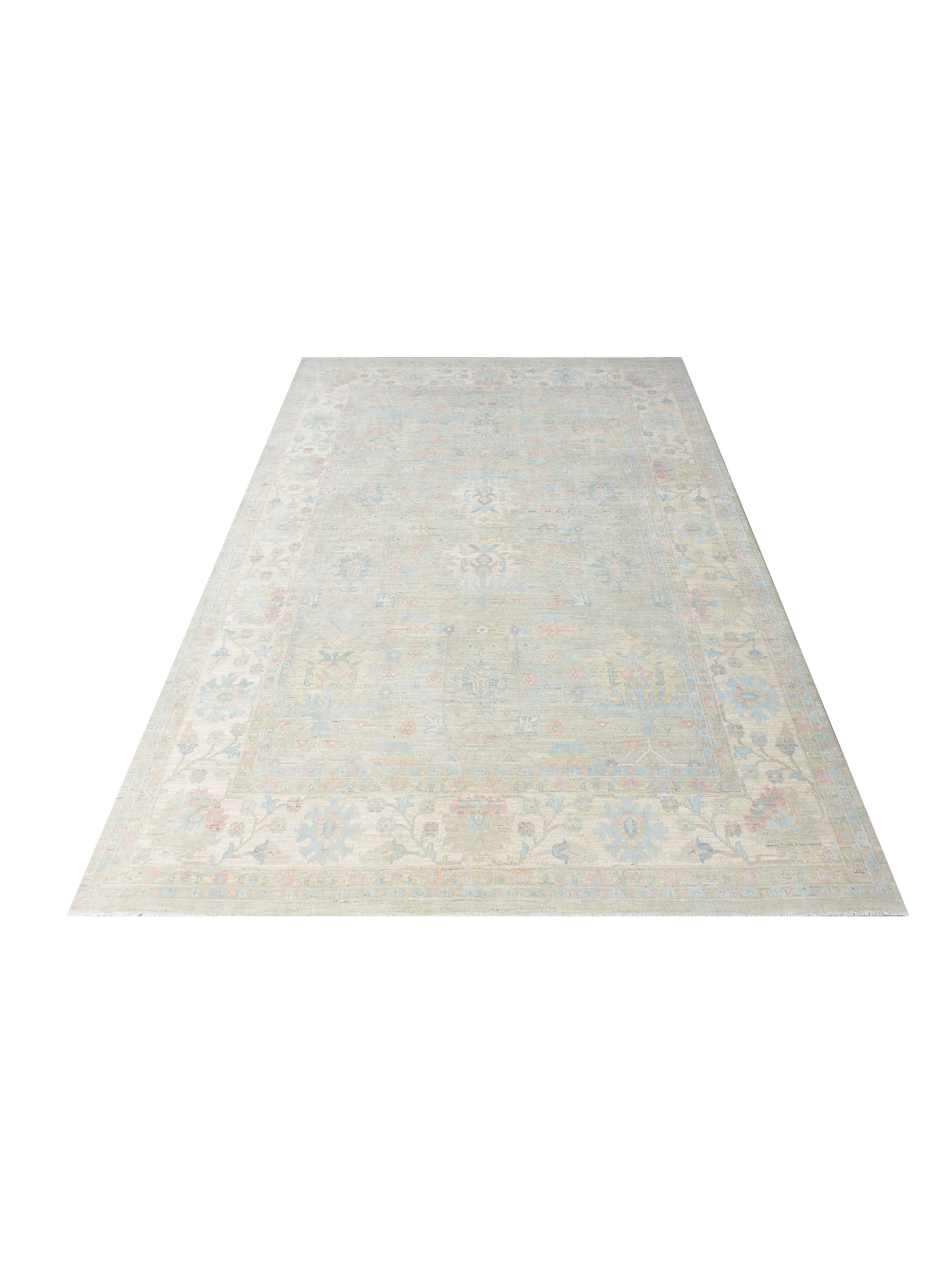 Ziegler Silk Route Hand Knotted Grey 10x14 - Image 2 of 5