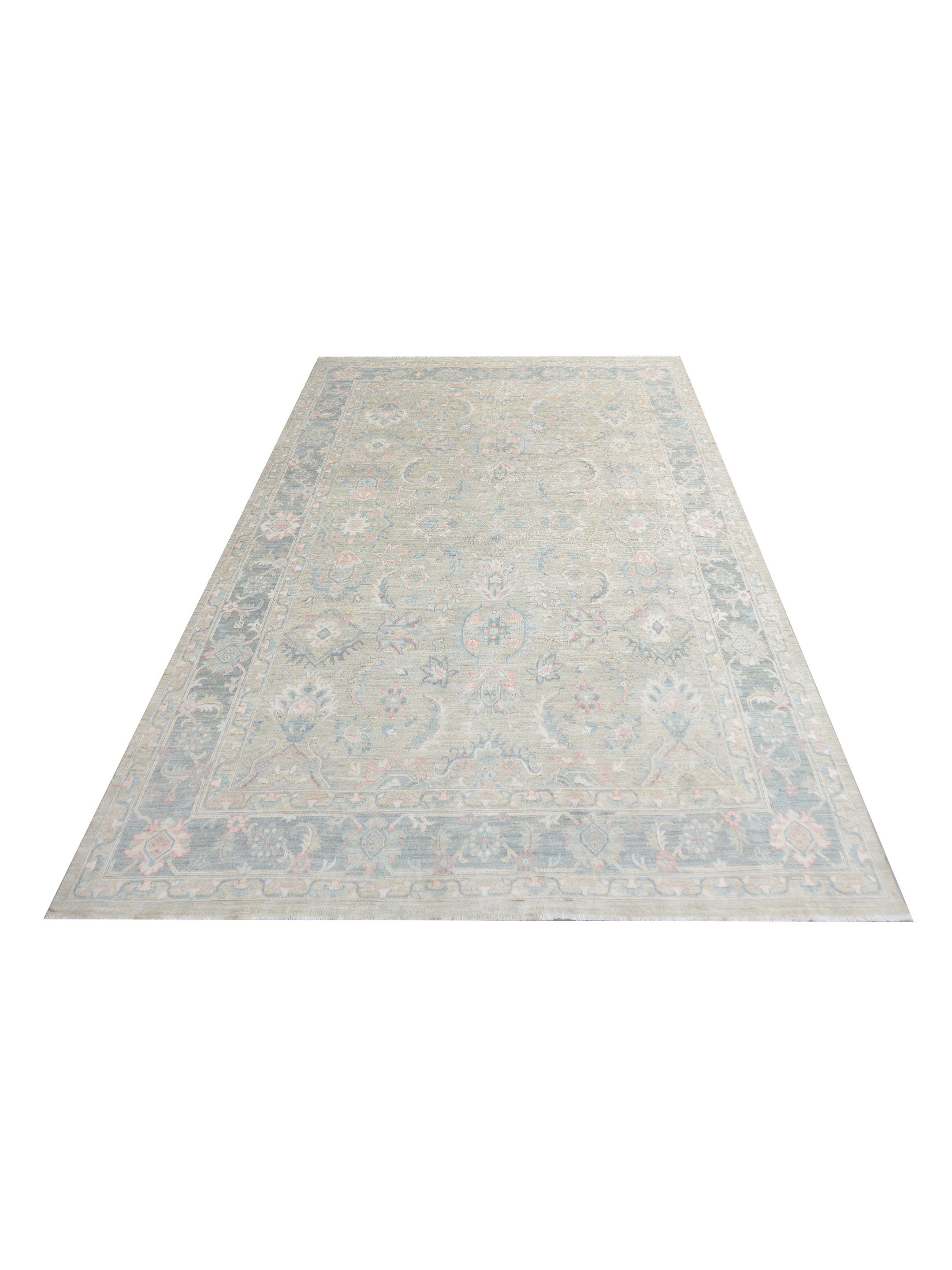 Ziegler Silk Route Hand Knotted Grey 9x12 - Image 2 of 5