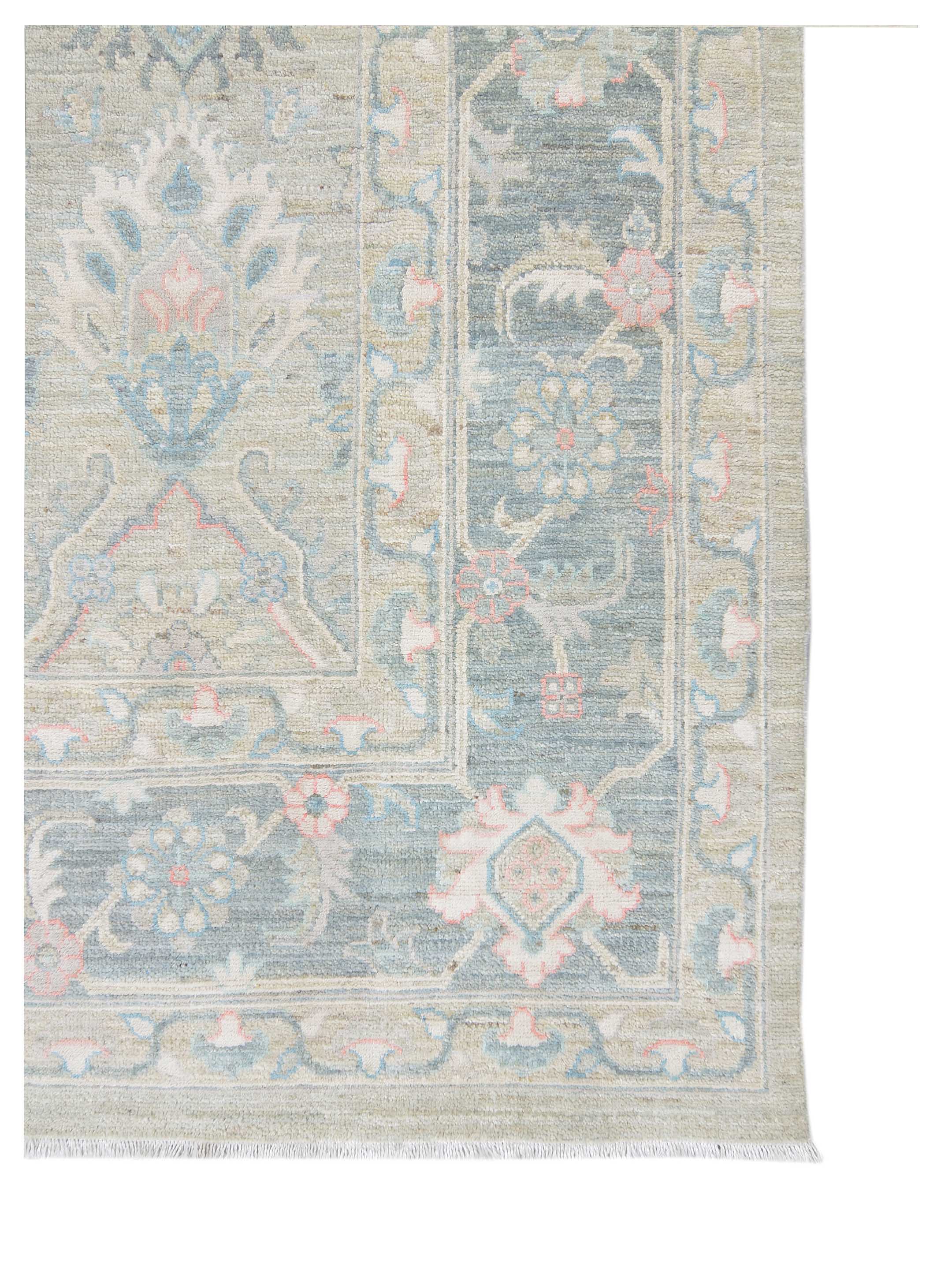 Ziegler Silk Route Hand Knotted Grey 9x12 - Image 4 of 5