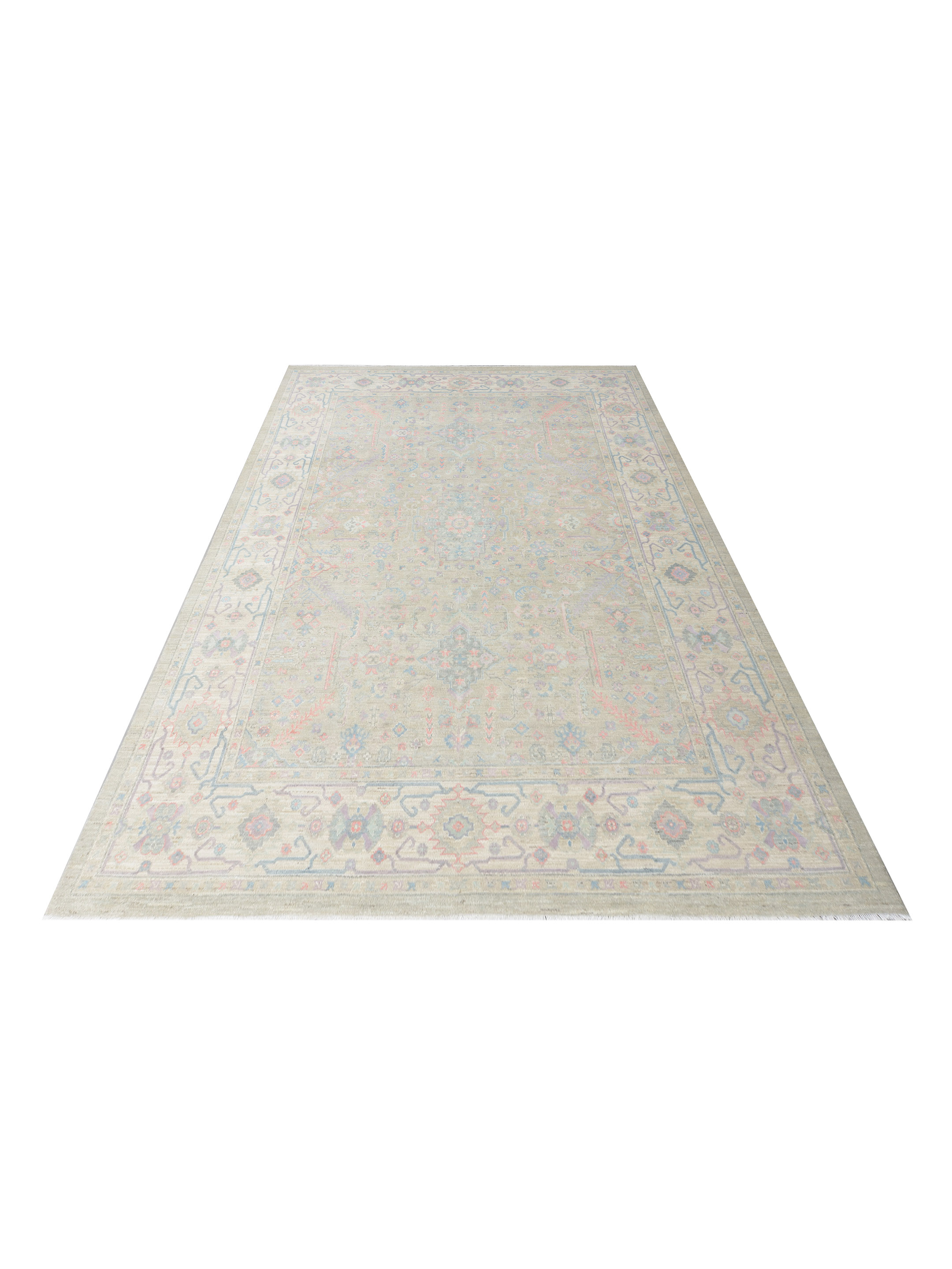 Ziegler Silk Route Hand Knotted Grey 9x12 - Image 2 of 5