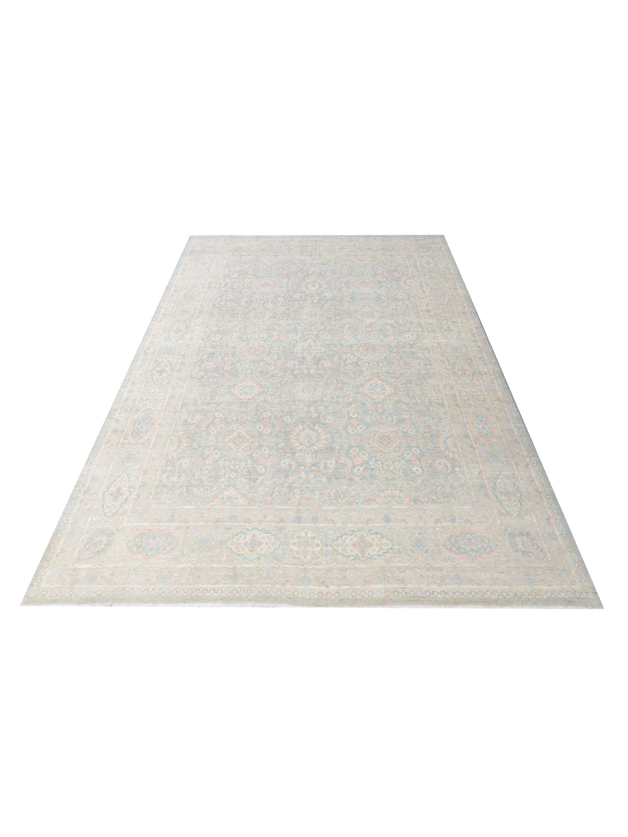 Ziegler Silk Route Hand Knotted Grey 9x12 - Image 2 of 5