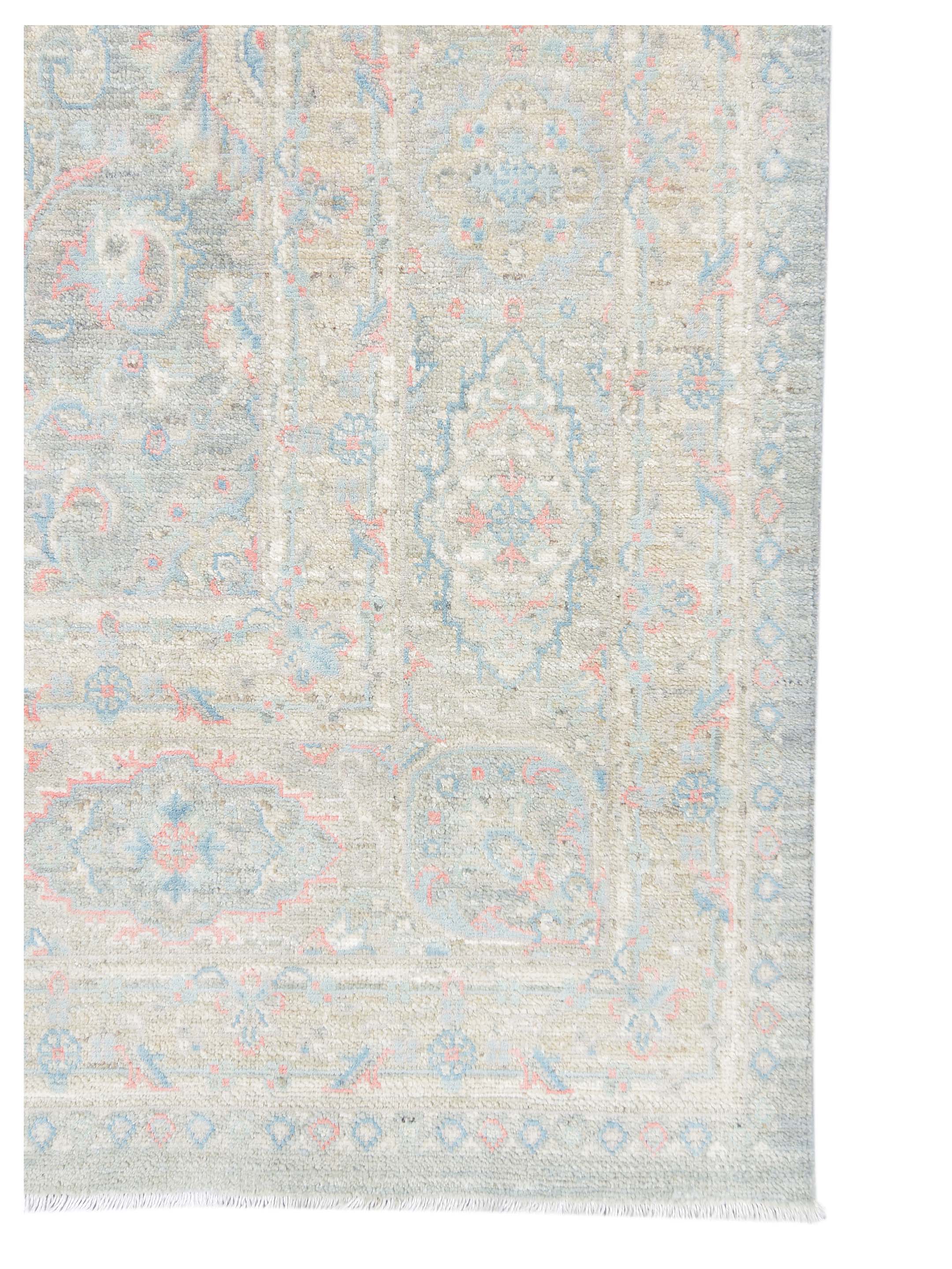 Ziegler Silk Route Hand Knotted Grey 9x12 - Image 4 of 5