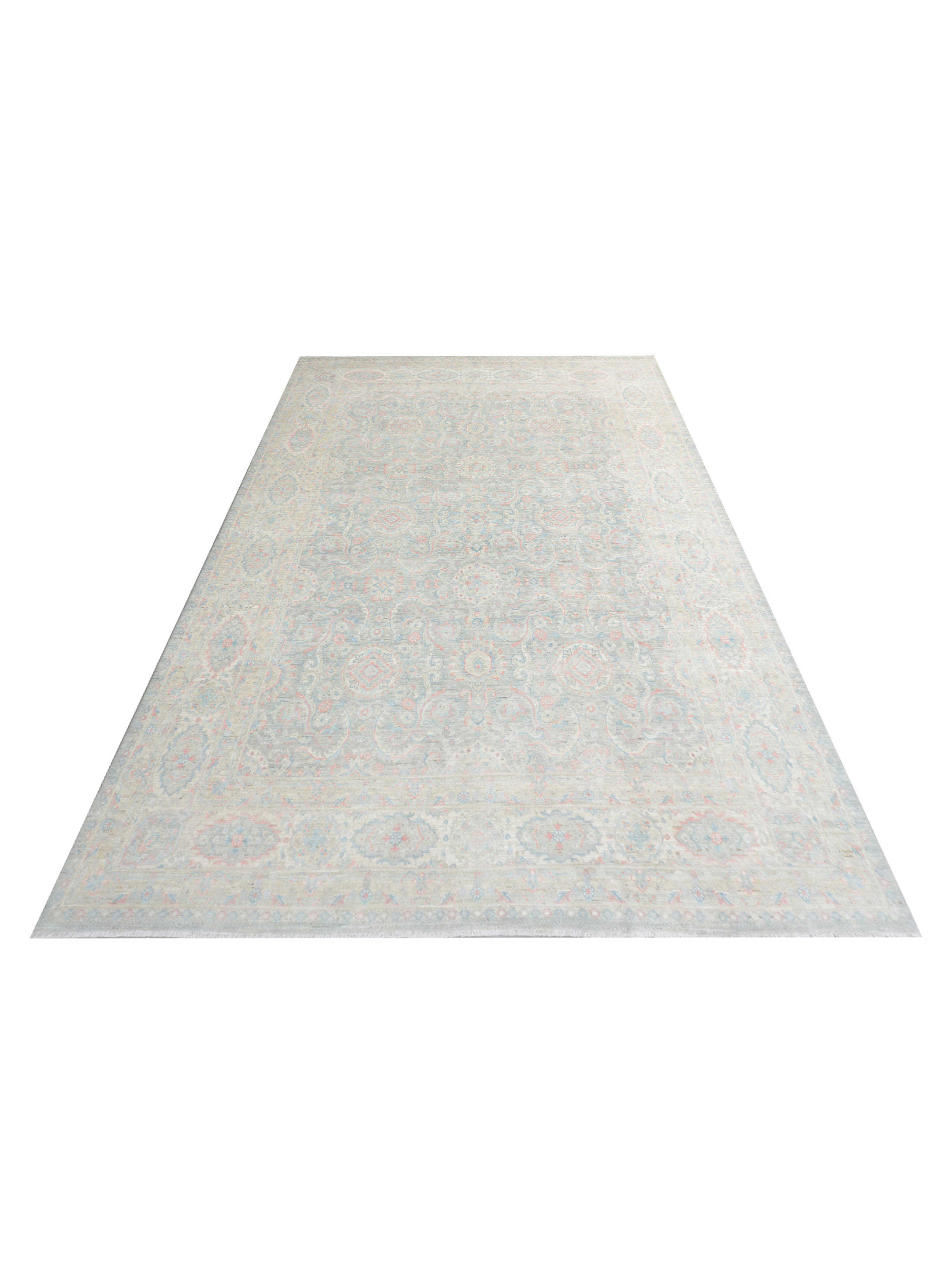 Ziegler Silk Route Hand Knotted Grey 9x12 - Image 2 of 5