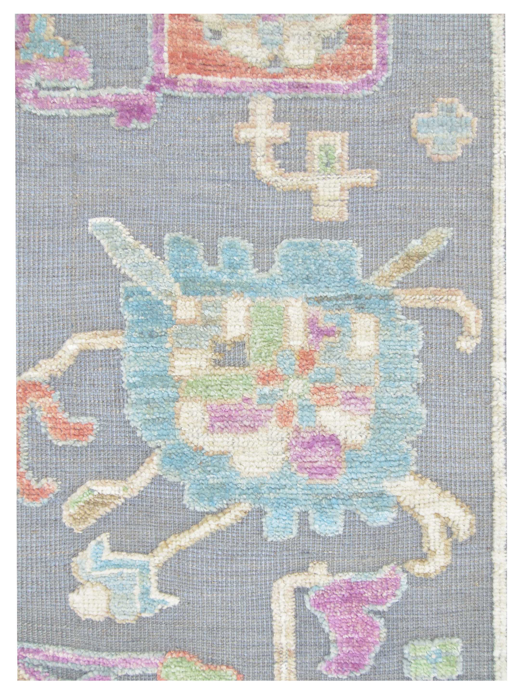Dara Hand Knotted Grey 8x10 - Image 3 of 5