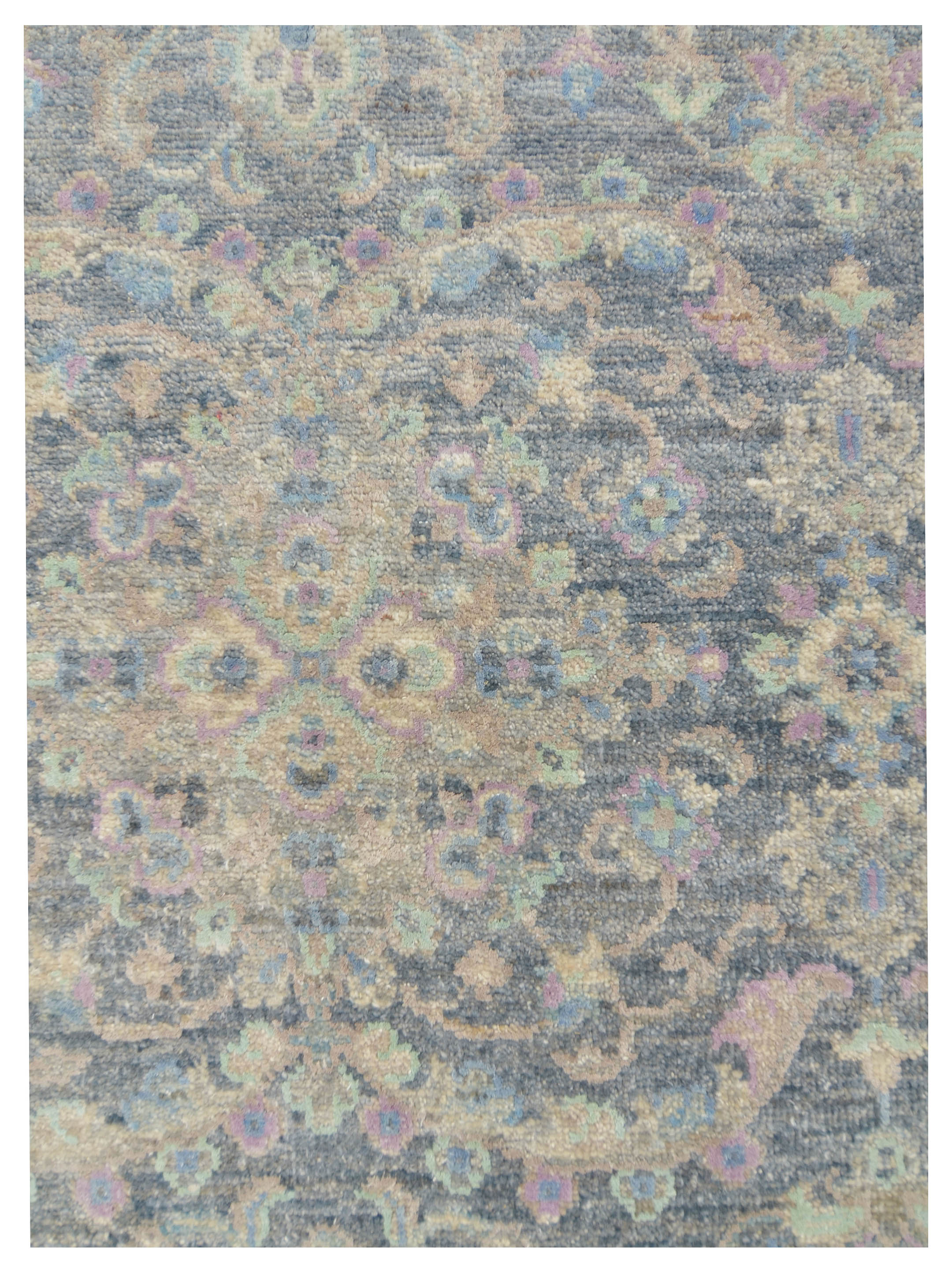 Ziegler Silk Route Hand Knotted D.Grey 9x12 - Image 3 of 5
