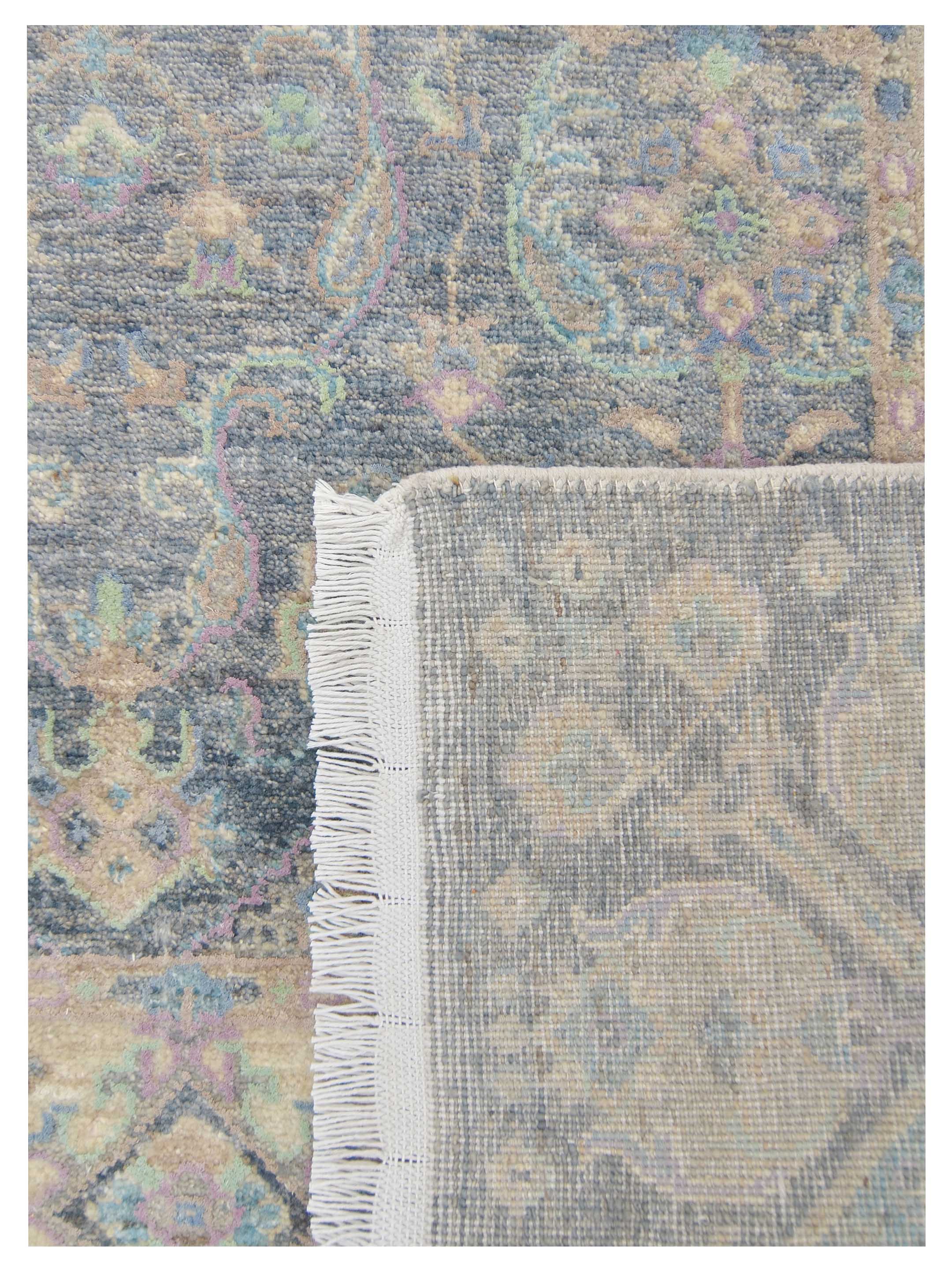 Ziegler Silk Route Hand Knotted D.Grey 9x12 - Image 5 of 5
