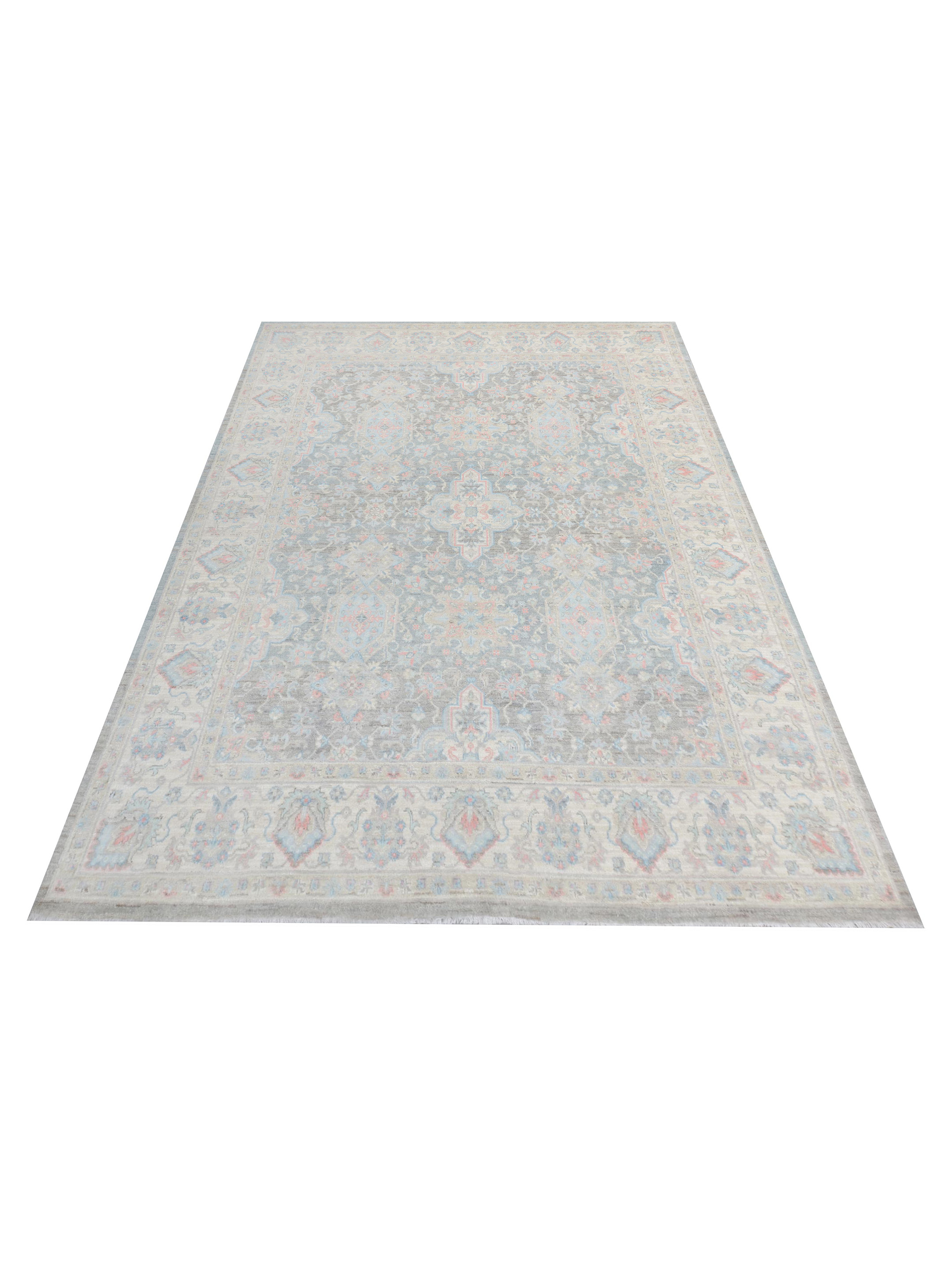 Ziegler Silk Route Hand Knotted Teal 8x10 - Image 2 of 5