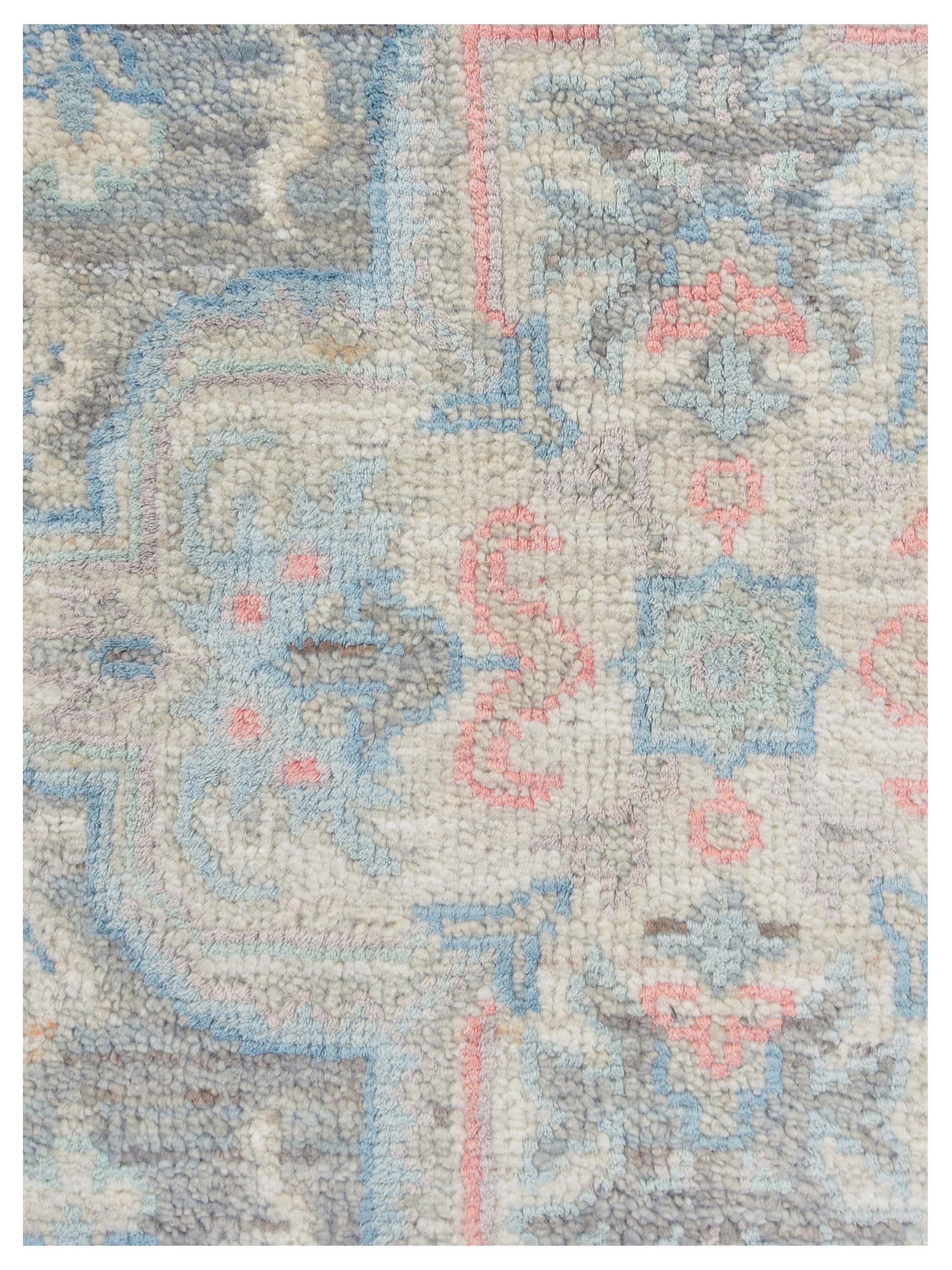 Ziegler Silk Route Hand Knotted Teal 8x10 - Image 3 of 5
