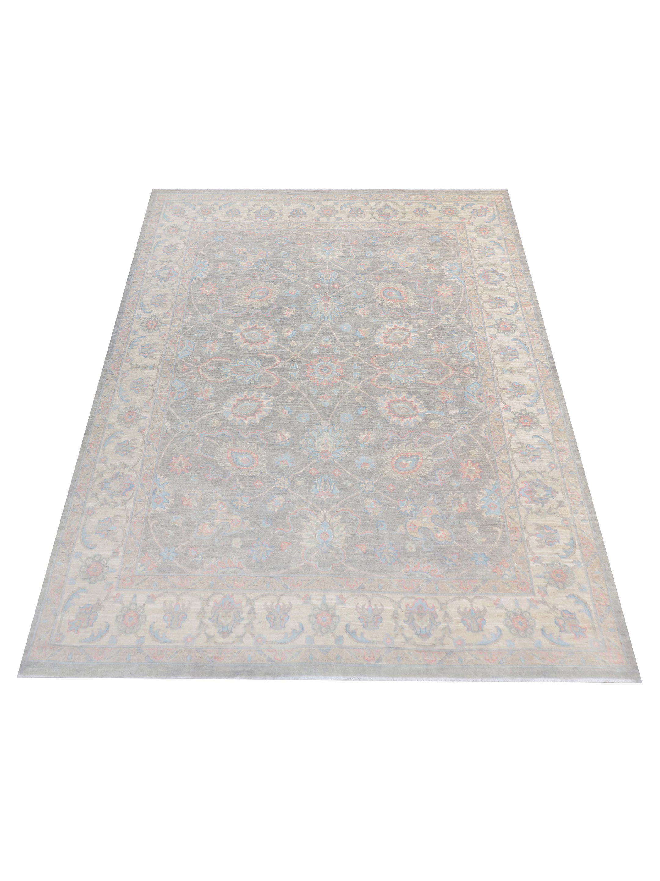 Ziegler Silk Route Hand Knotted Grey 8x10 - Image 2 of 5