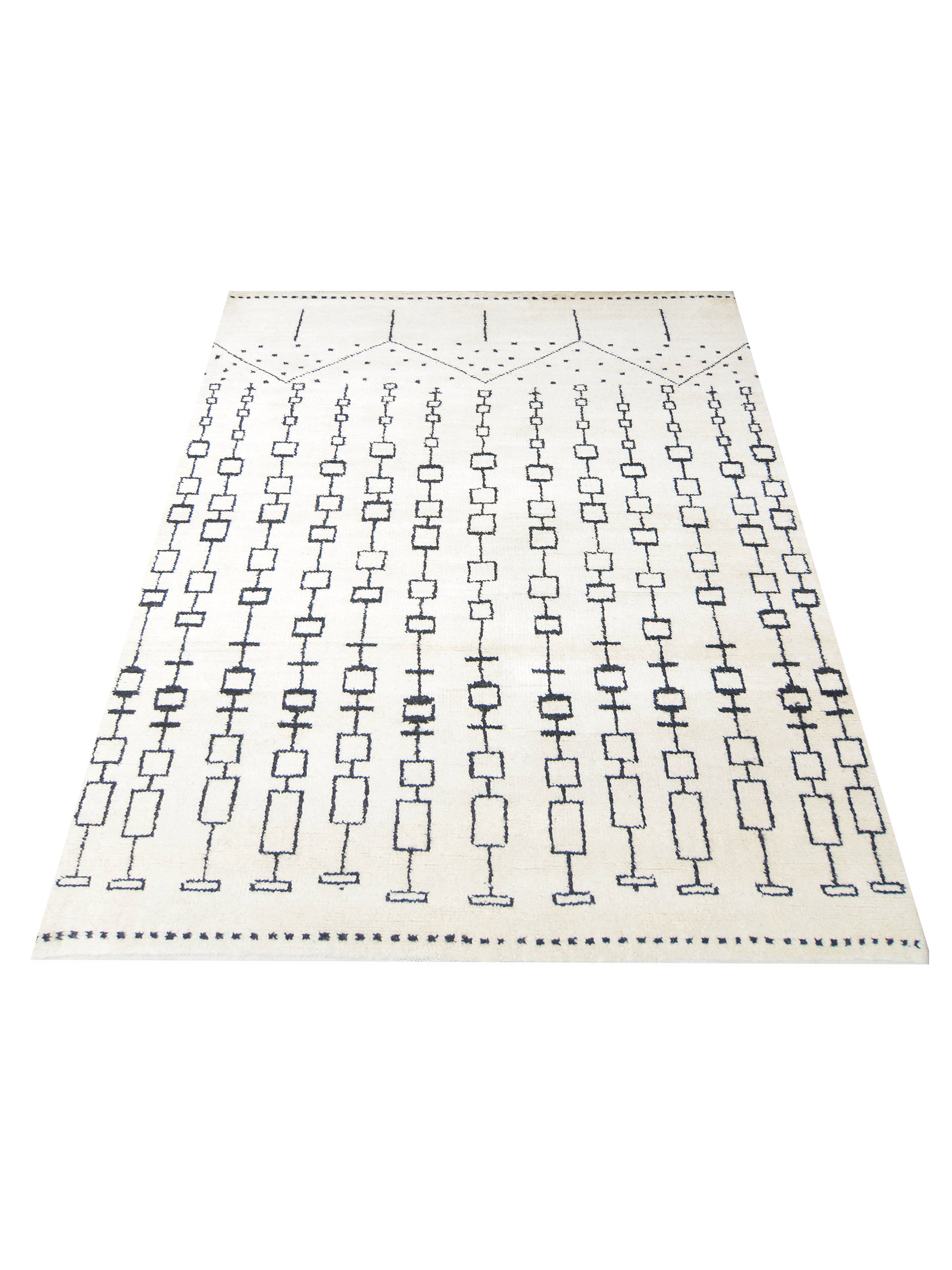 Moroccan Hand Knotted Ivory - Image 2 of 5