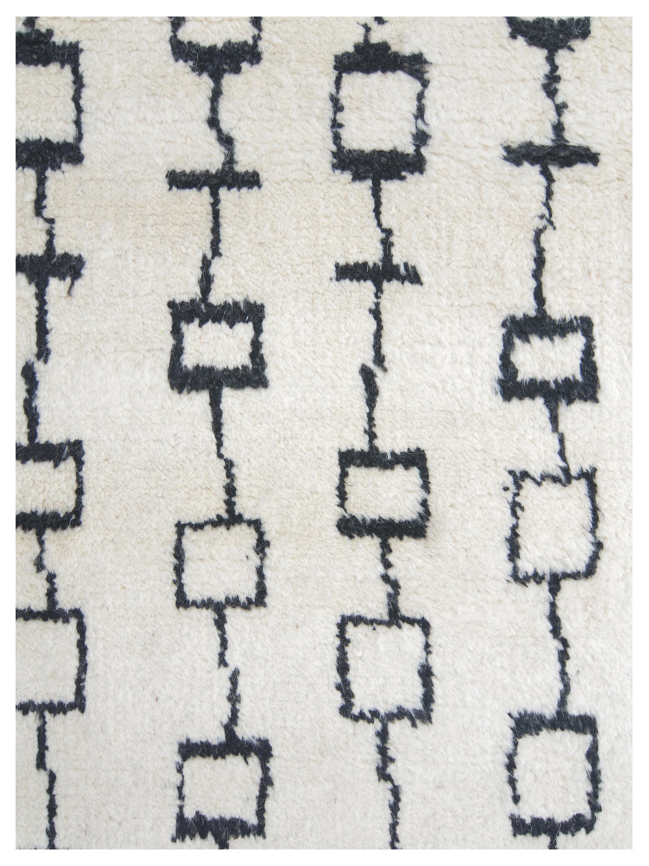 Moroccan Hand Knotted Ivory - Image 3 of 5