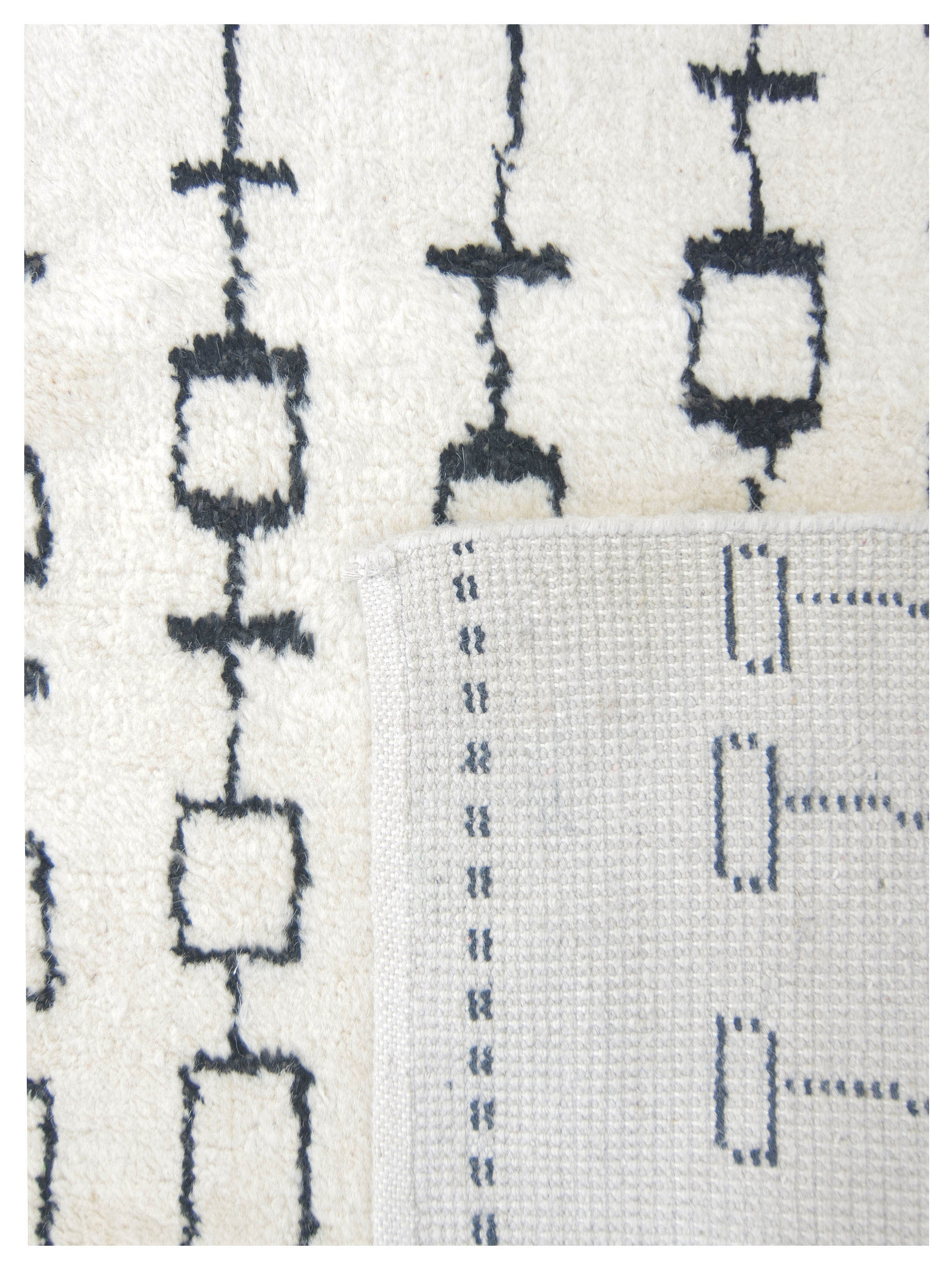Moroccan Hand Knotted Ivory - Image 5 of 5