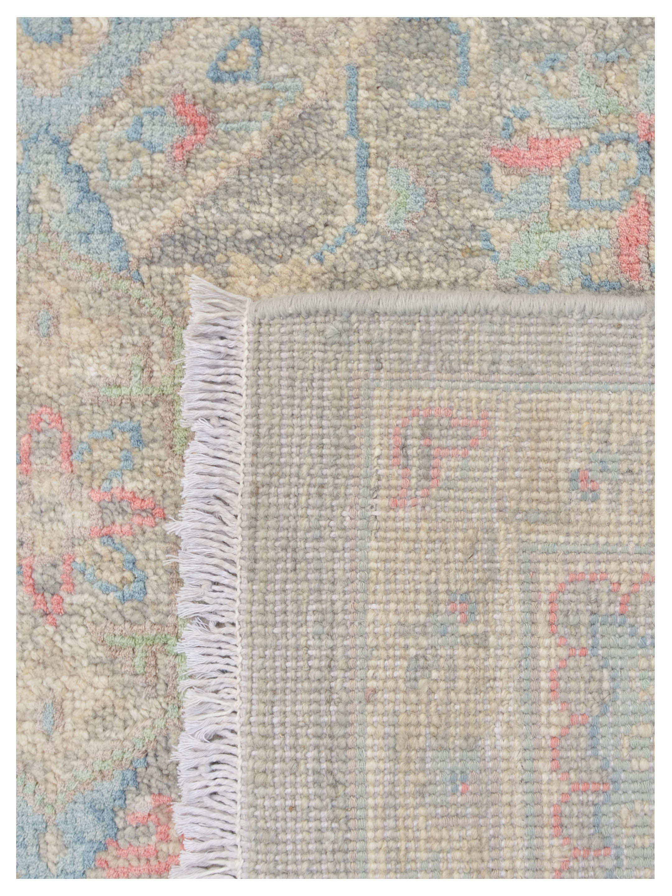Ziegler Silk Route Hand Knotted Lt.Grey 8x10 - Image 5 of 5