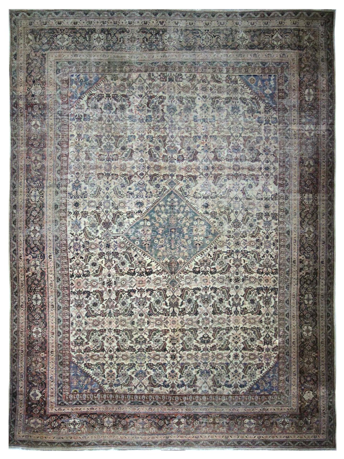 Antique Mahal Ivory 10x14