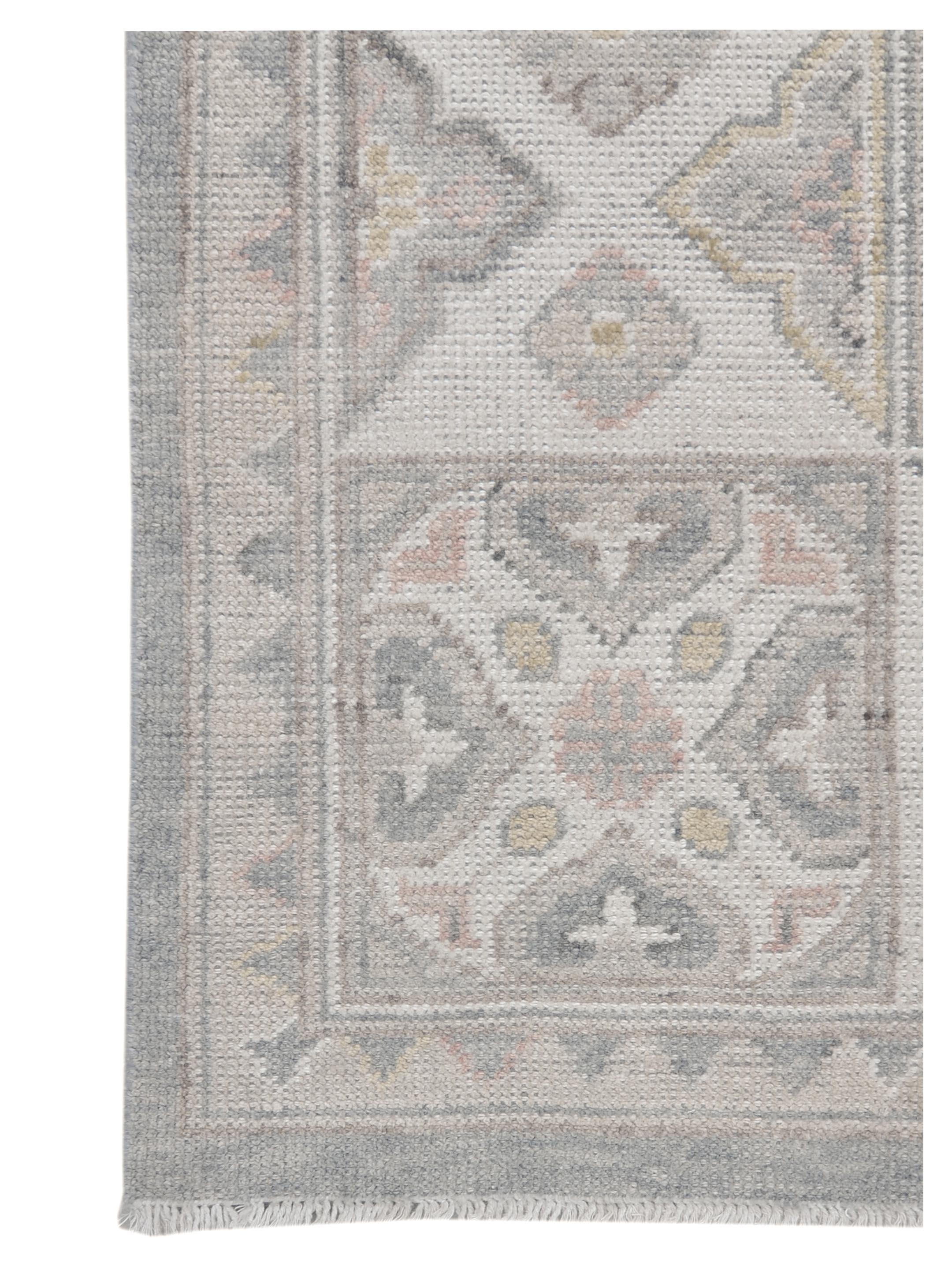 Ushak Hand Knotted Grey 10x14 - Image 2 of 6
