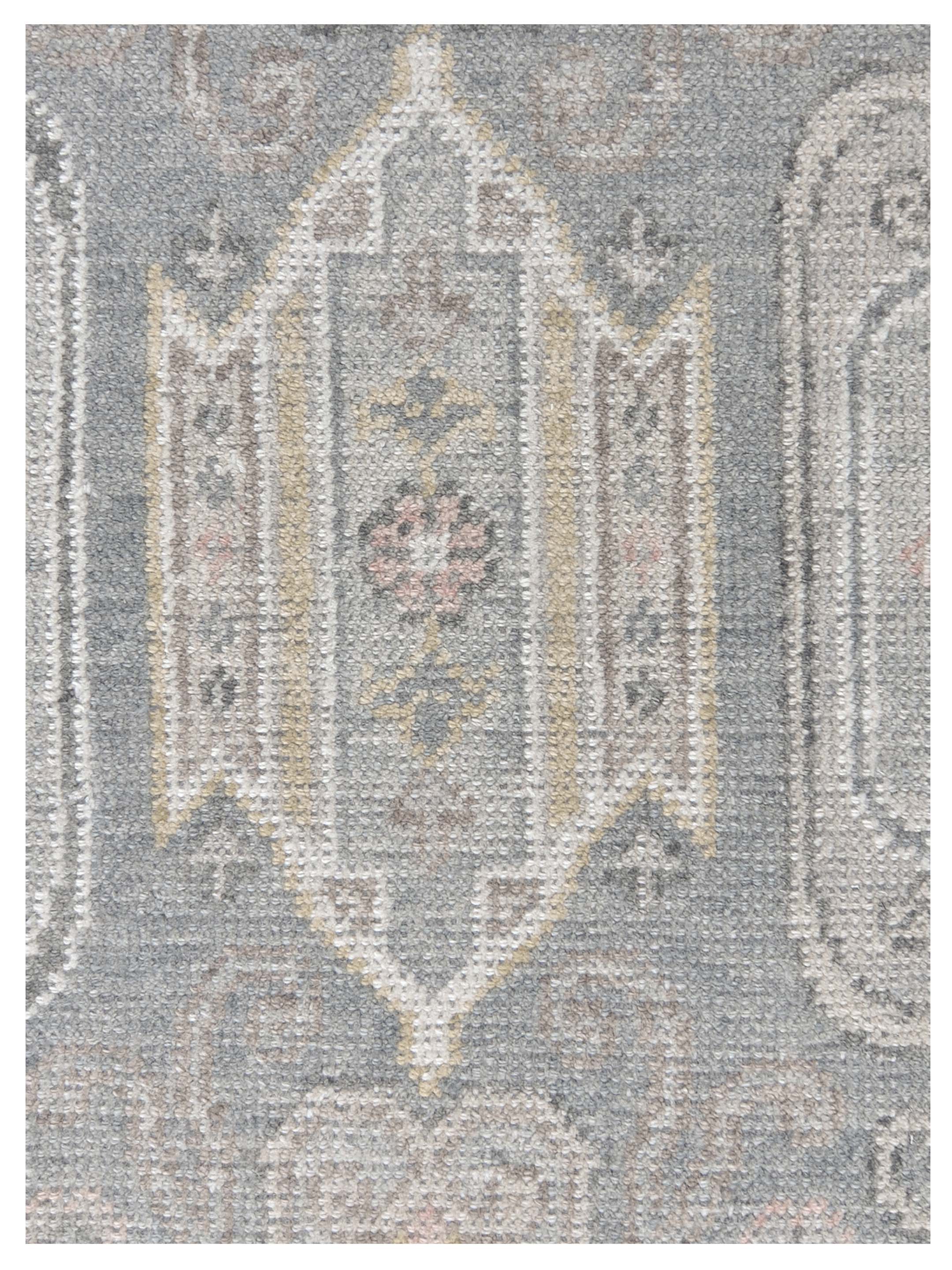 Ushak Hand Knotted Grey 10x14 - Image 3 of 6