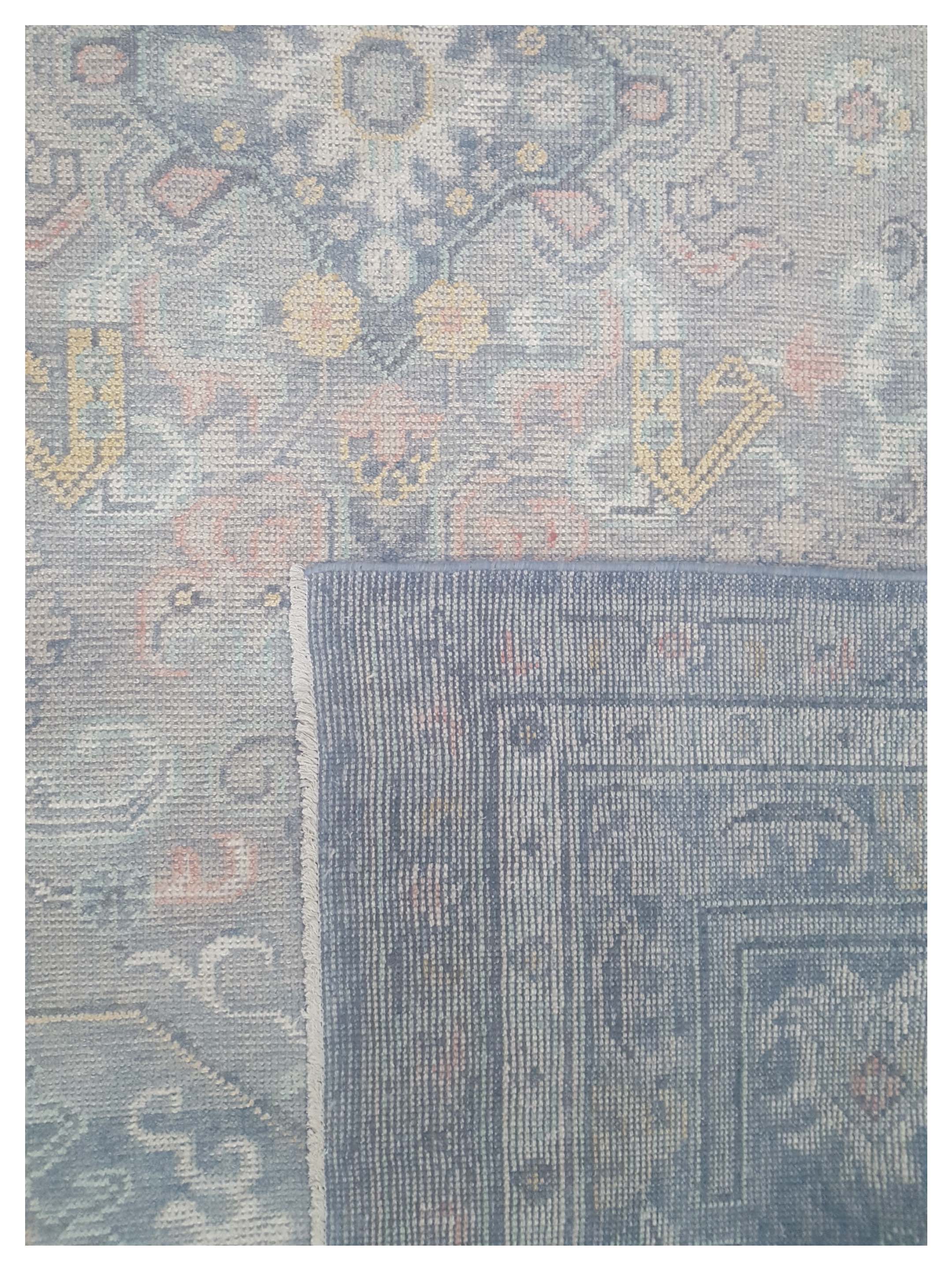 Ushak Hand Knotted Grey 9x12 - Image 4 of 4