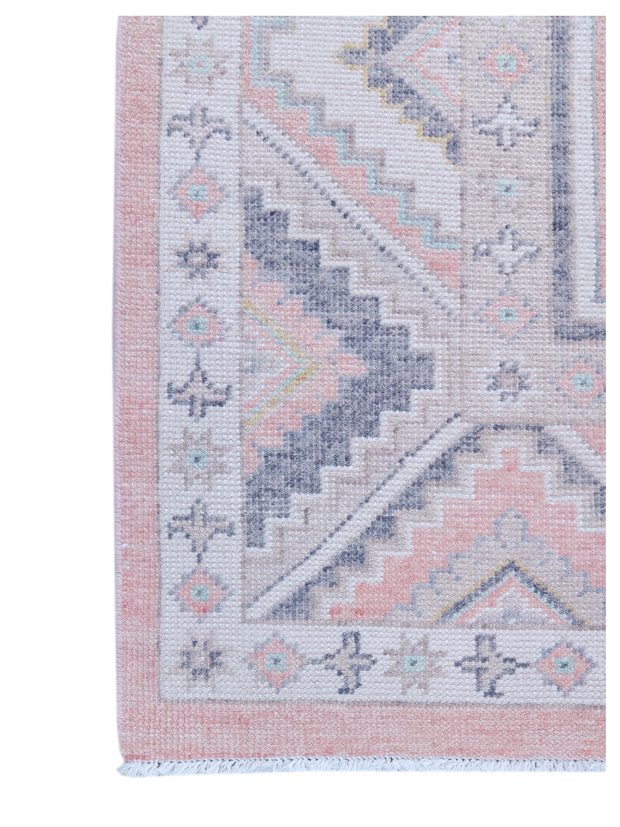 Ushak Hand Knotted Samen 9x12 - Image 2 of 4