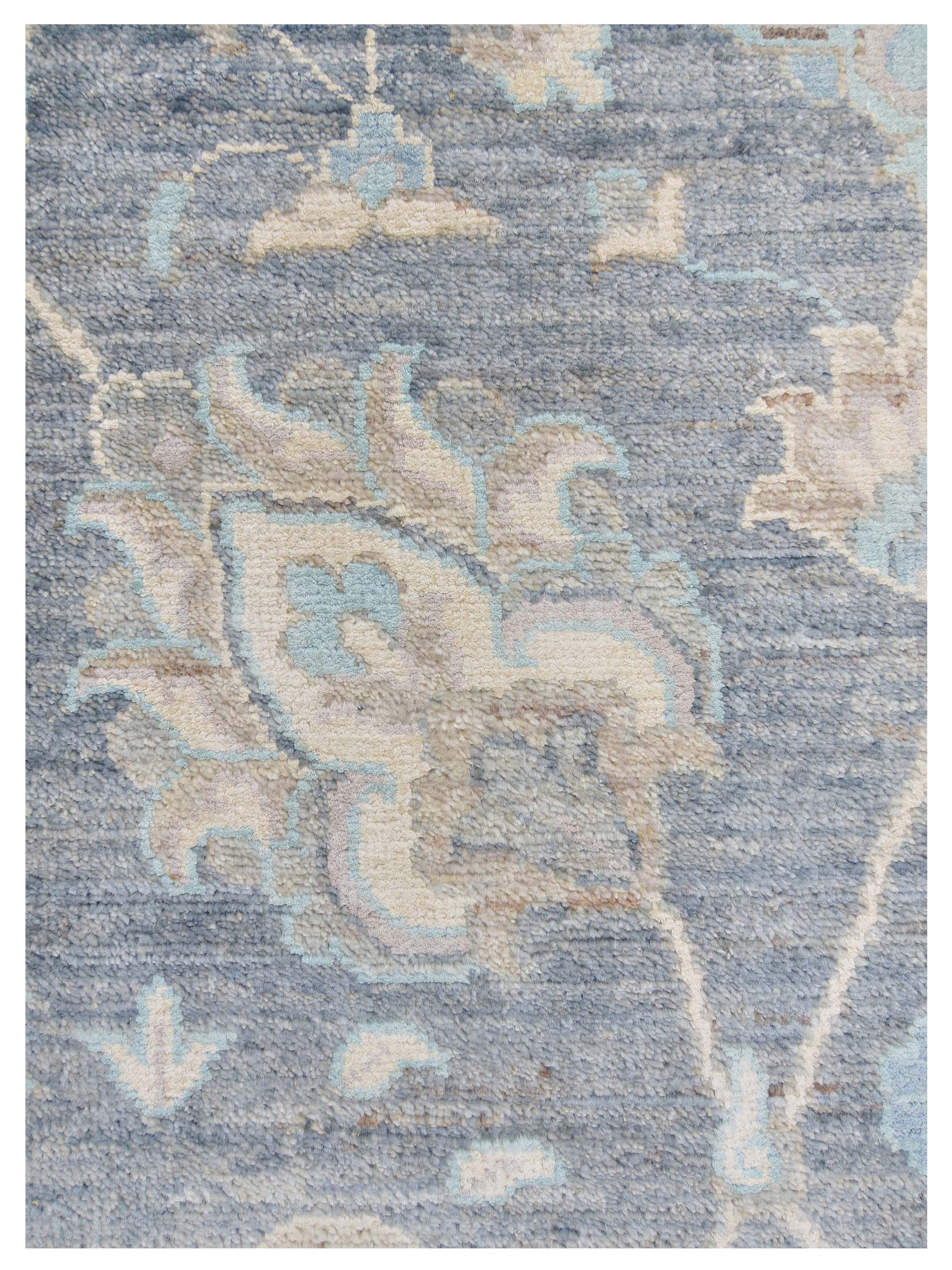 Ziegler Silk Route Hand Knotted D.Grey 9x12 - Image 3 of 5