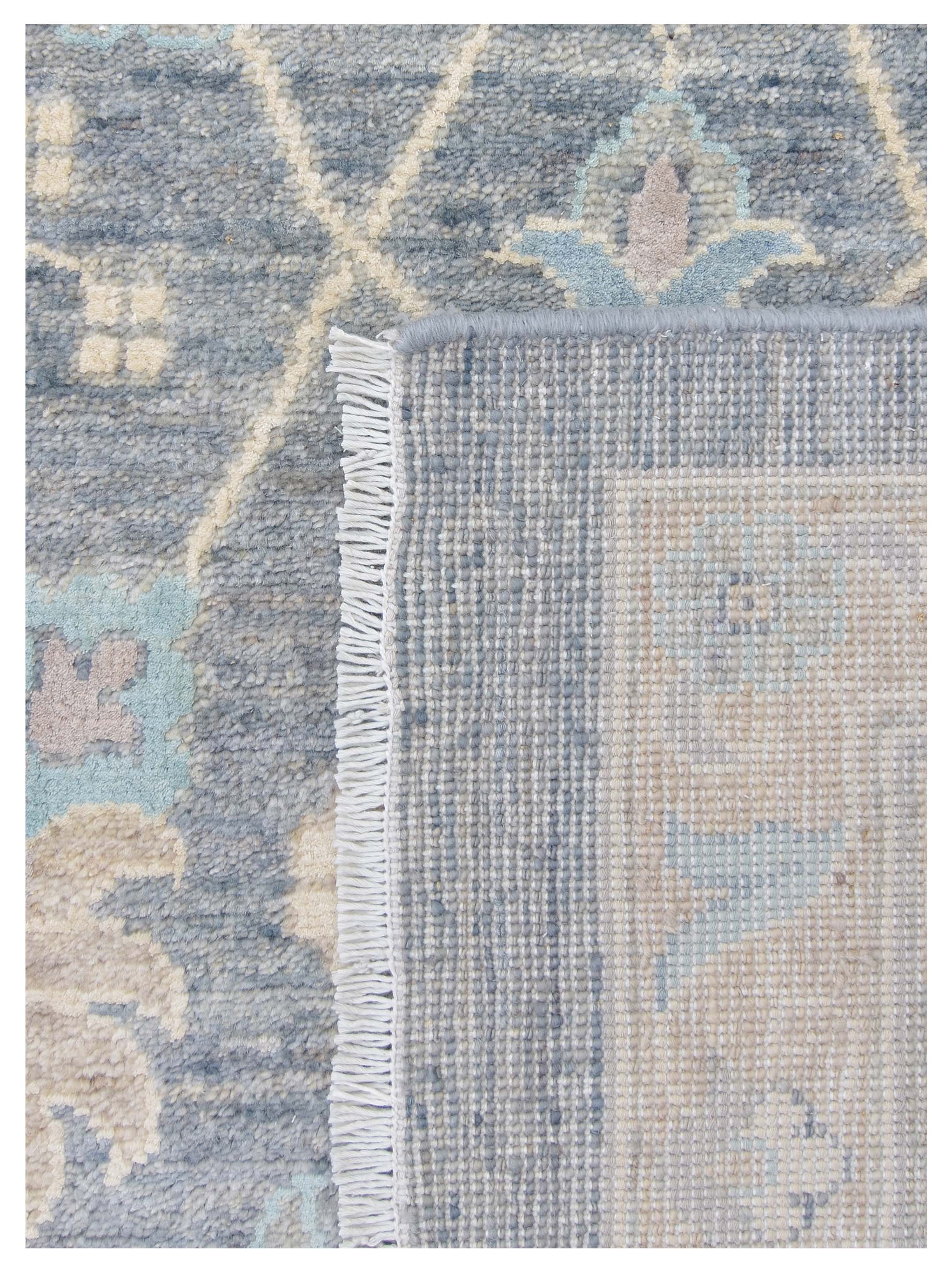 Ziegler Silk Route Hand Knotted D.Grey 9x12 - Image 5 of 5