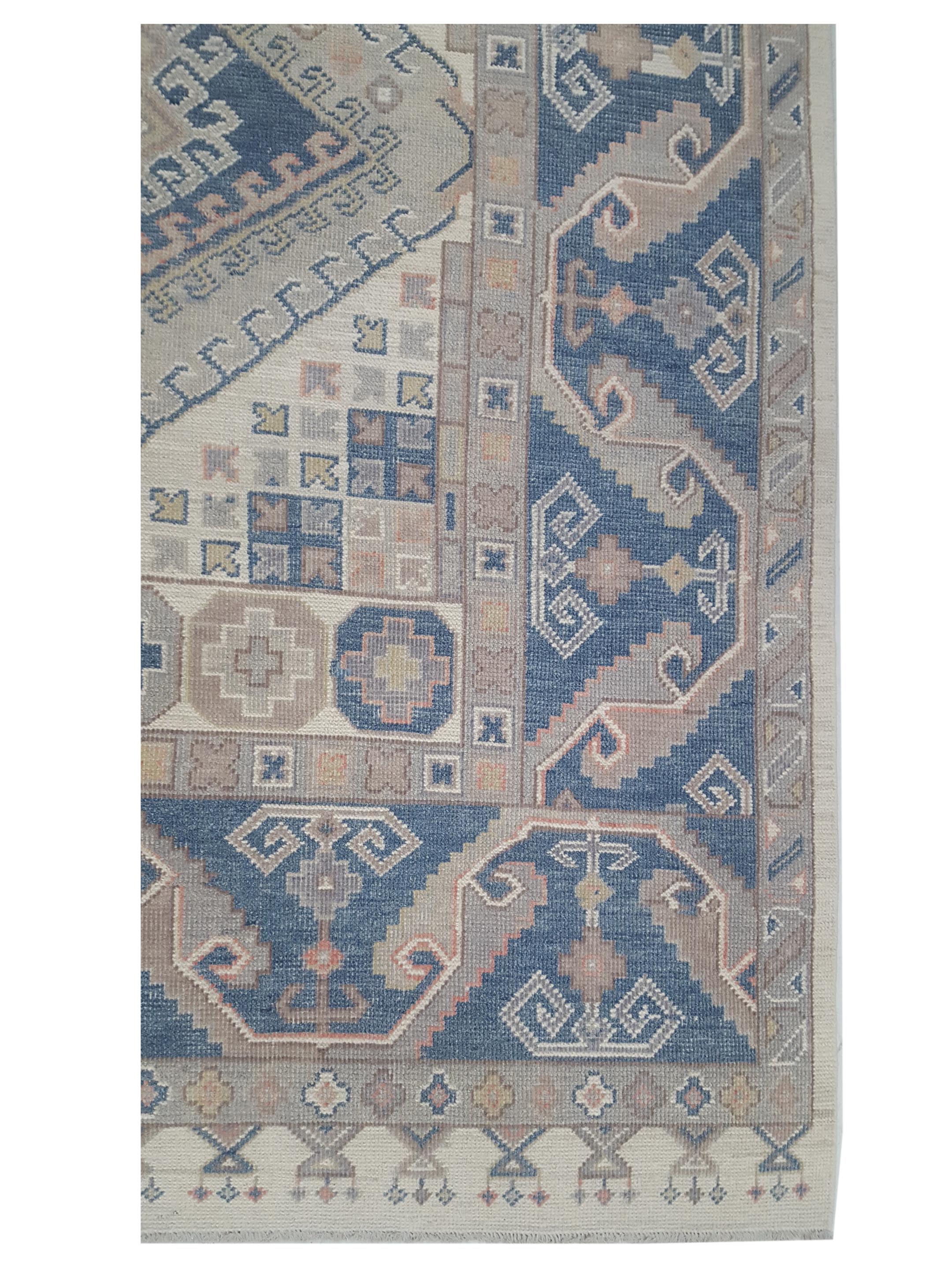 Ushak Hand Knotted Ivory 8x10 - Image 2 of 4