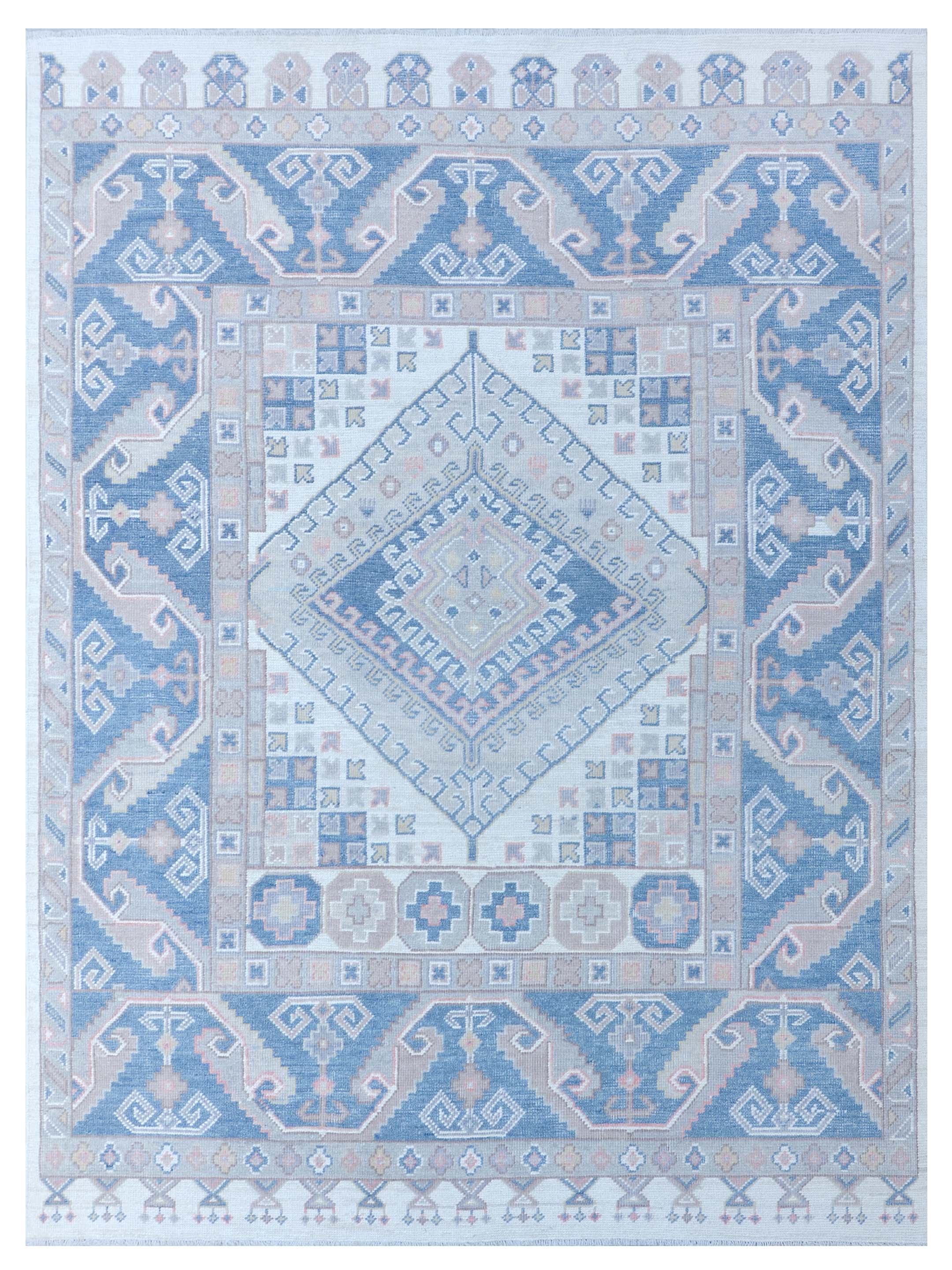 Ushak Hand Knotted Ivory 8x10