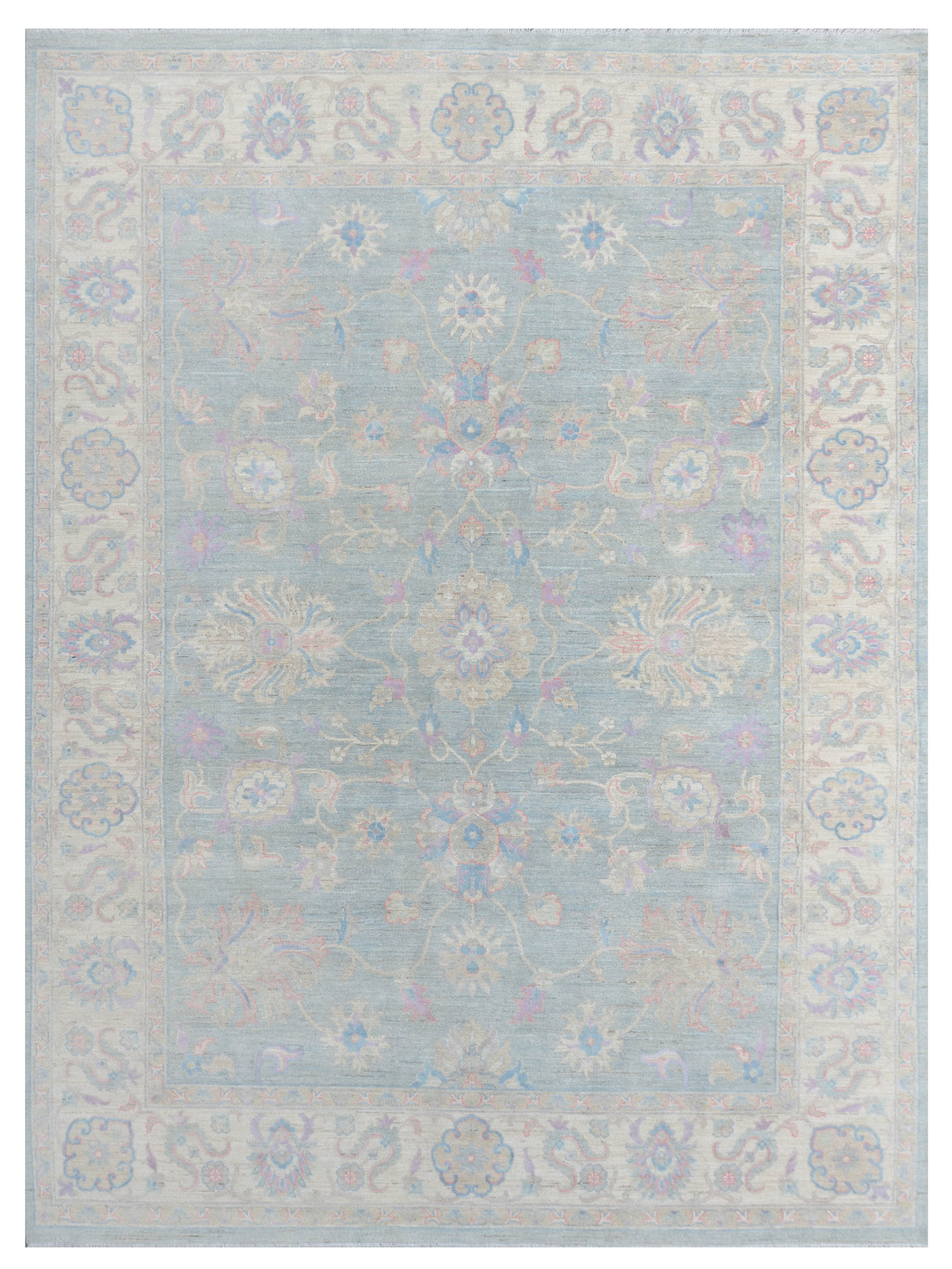 Ziegler Silk Route Hand Knotted Grey 9x12