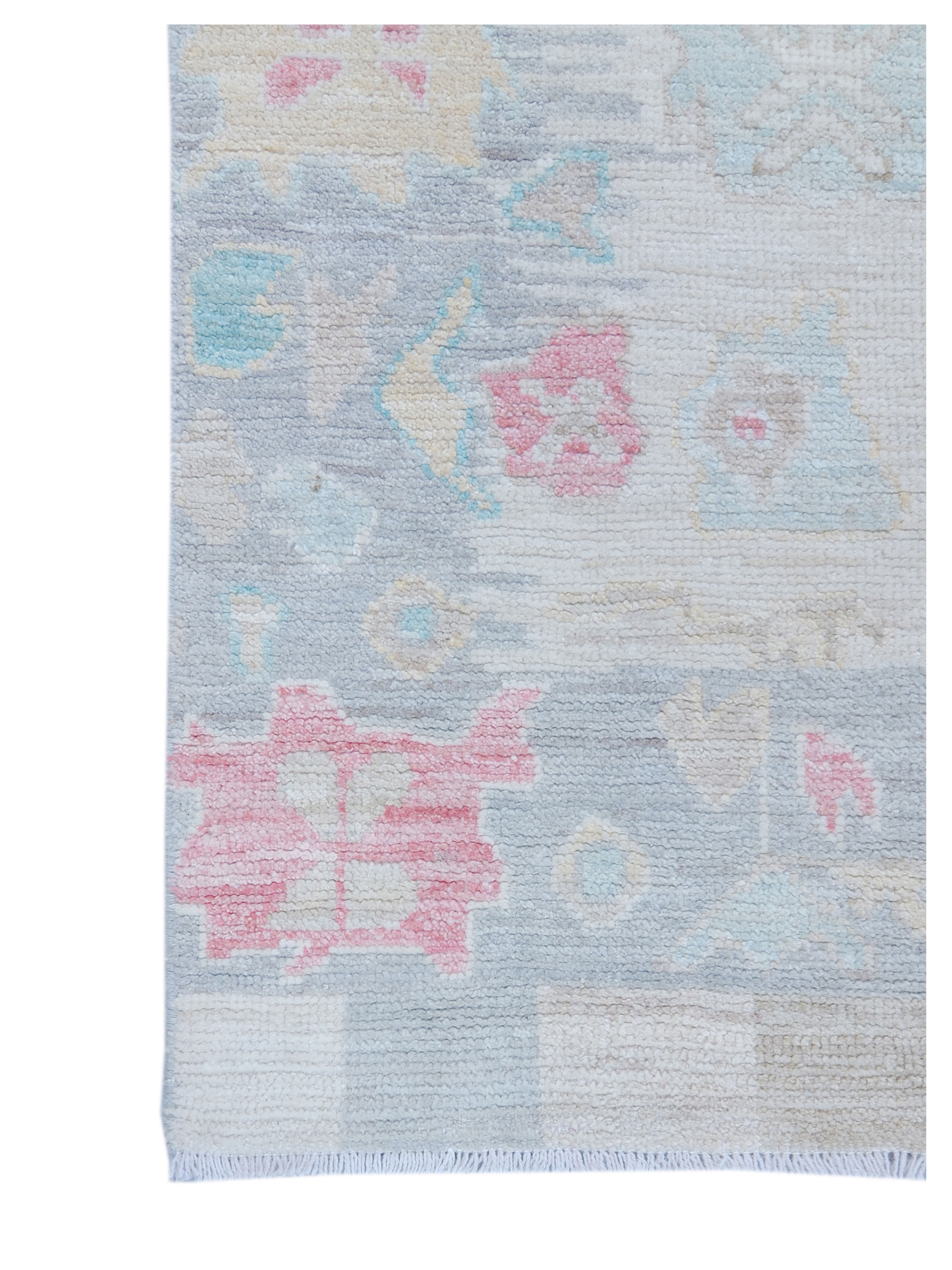 Ushak Wool Weft Hand Knotted Ivory 4x6 - Image 2 of 4
