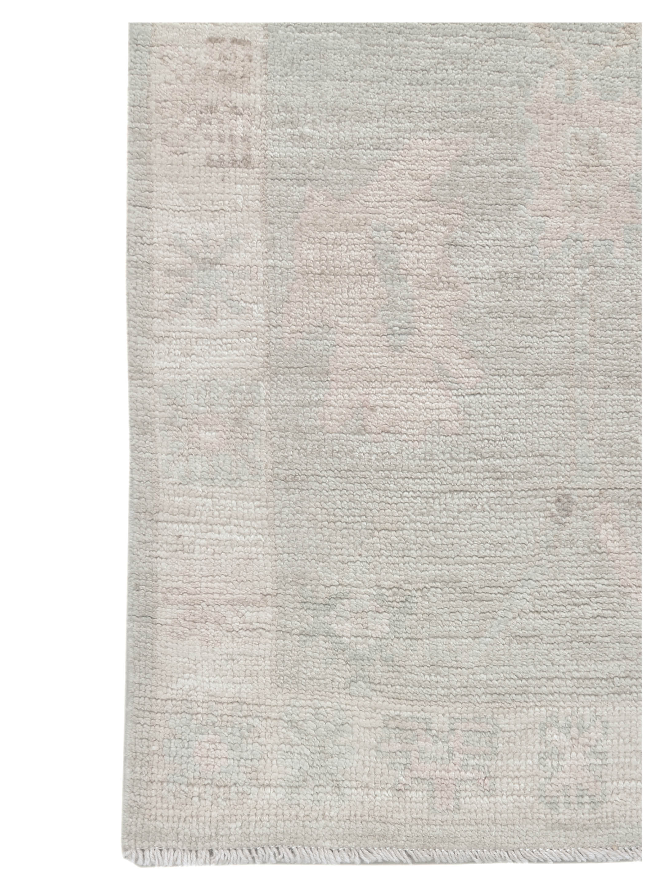 Ushak Wool Weft Hand Knotted Grey 3x14 - Image 3 of 7