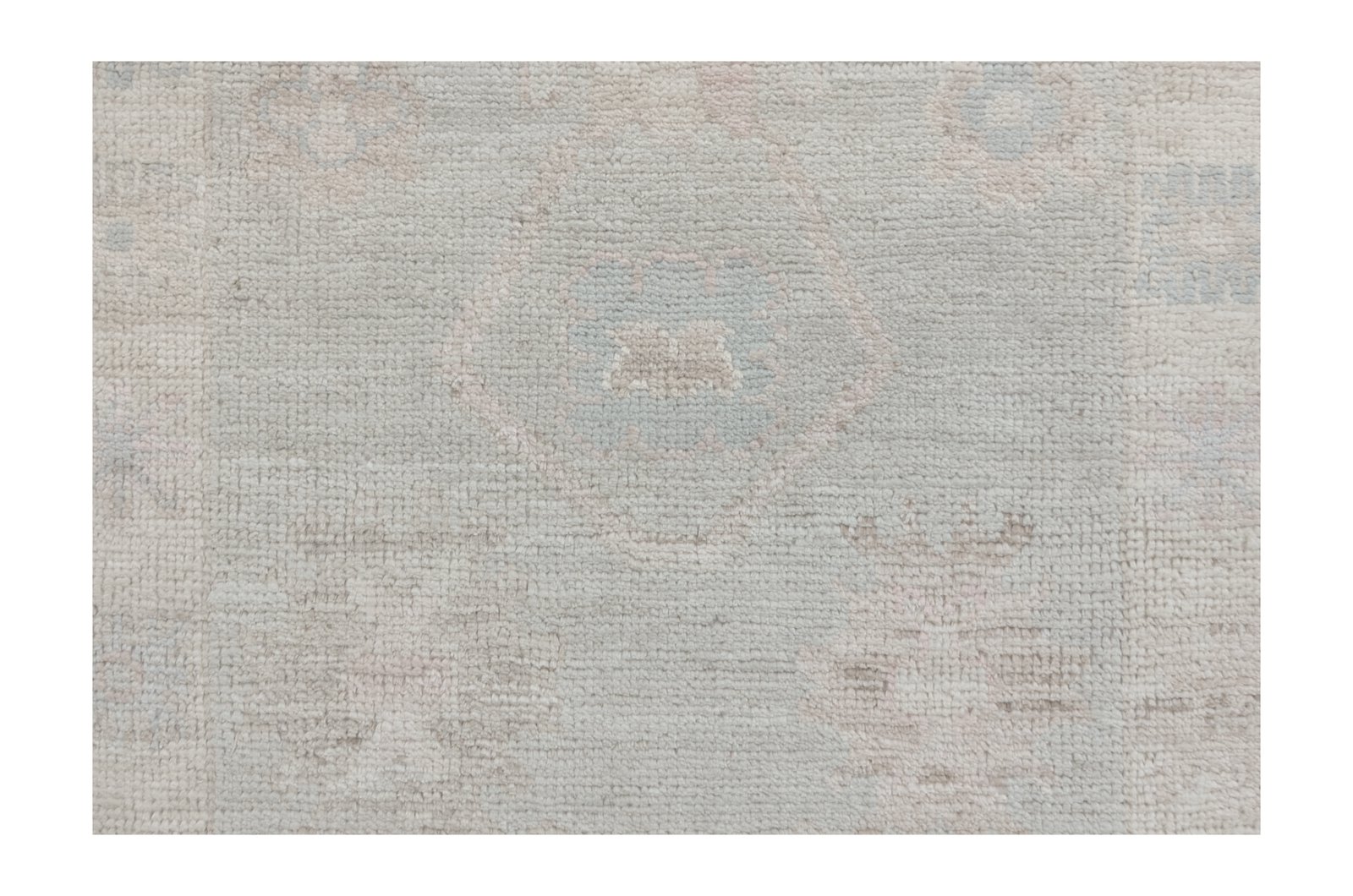 Ushak Wool Weft Hand Knotted Grey 3x14 - Image 5 of 7
