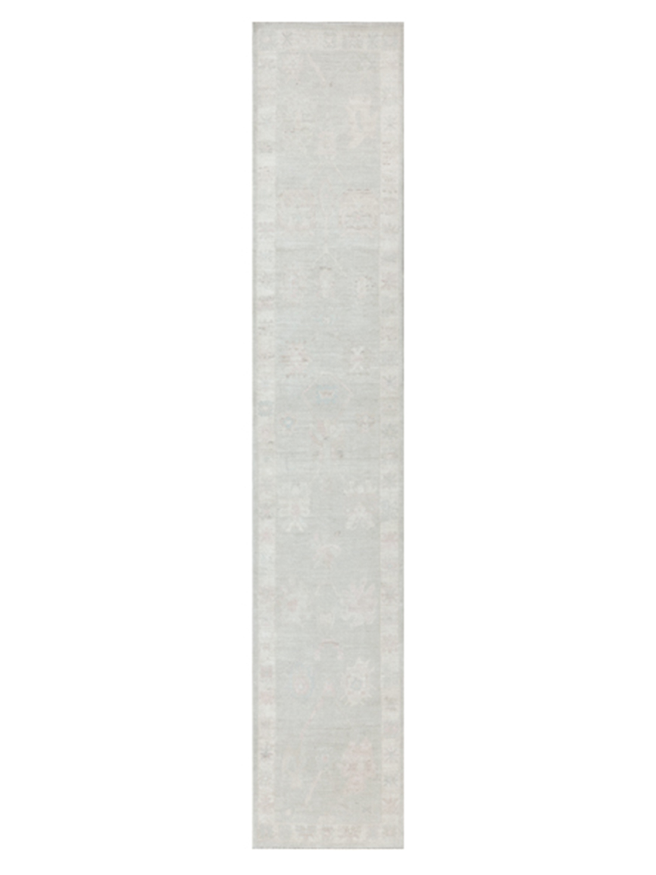 Ushak Wool Weft Hand Knotted Grey 3x14