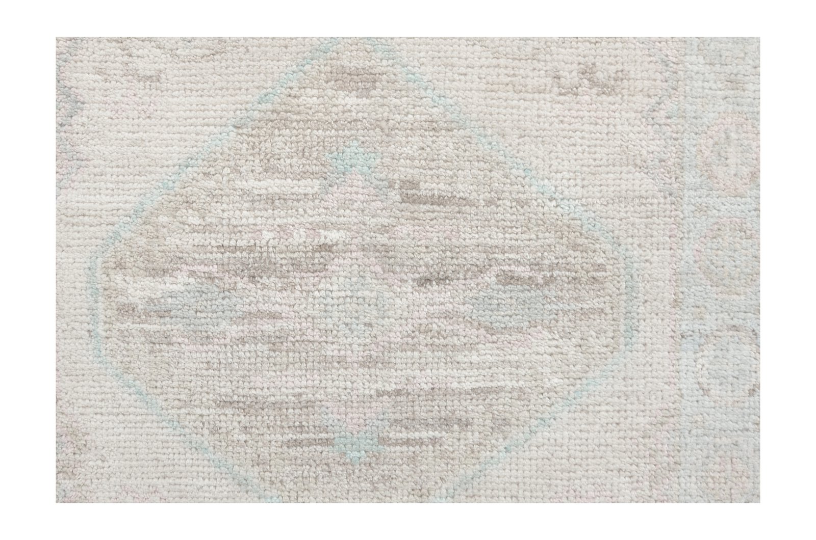 Ushak Wool Weft Hand Knotted Beige 3x10 - Image 4 of 6