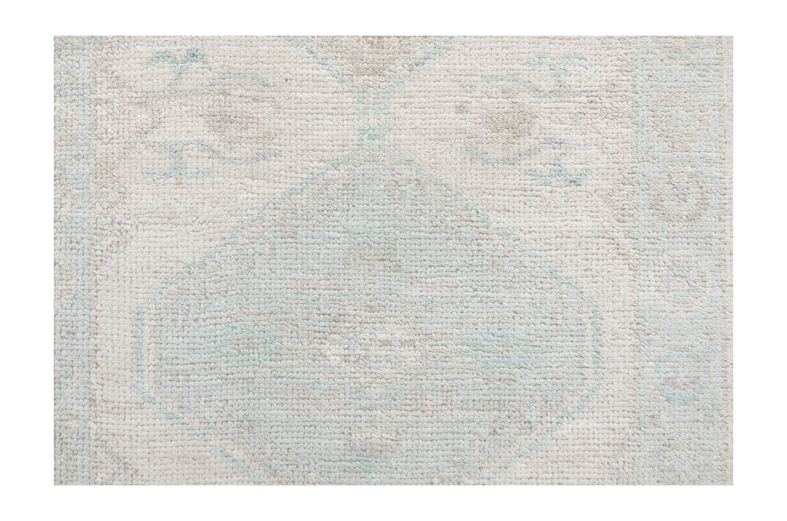 Ushak Wool Weft Hand Knotted Ivory 3x10 - Image 4 of 6