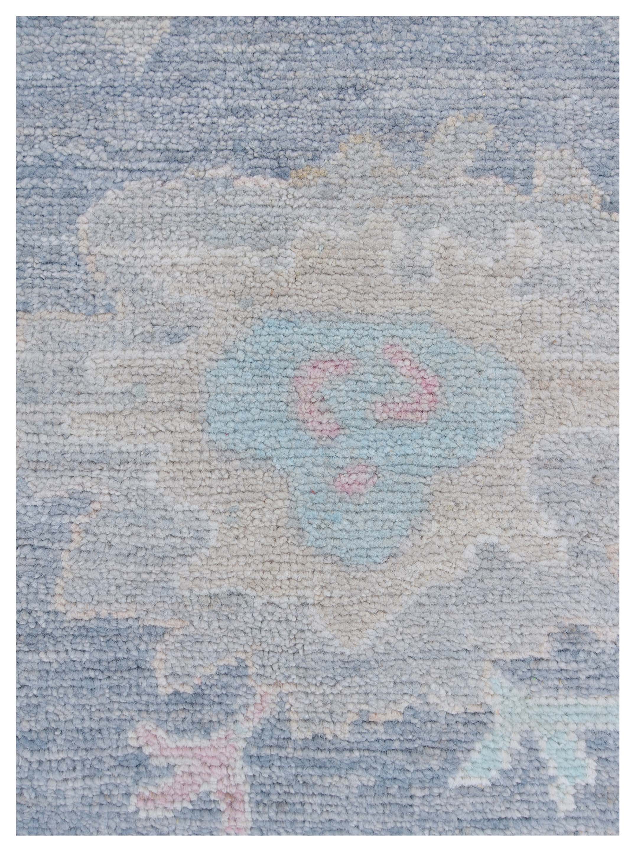 Ushak Wool Weft Hand Knotted D.Grey 8x10 - Image 3 of 5