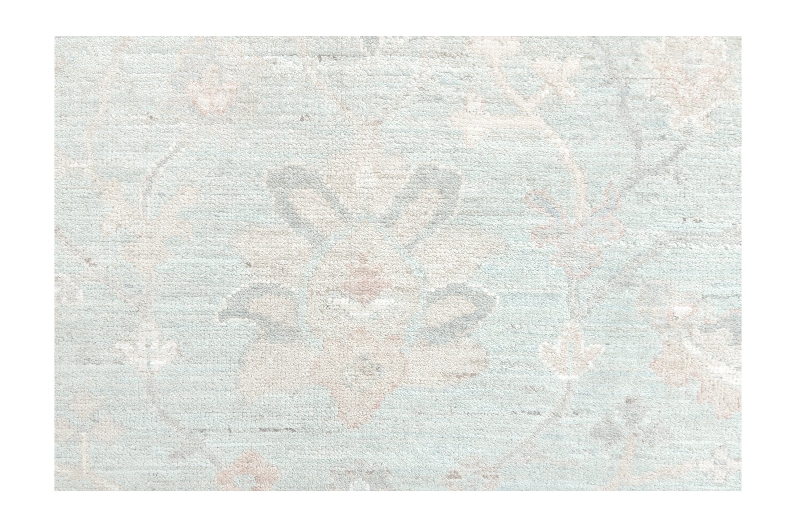 Ushak Wool Weft Hand Knotted Blue 9x12 - Image 4 of 6