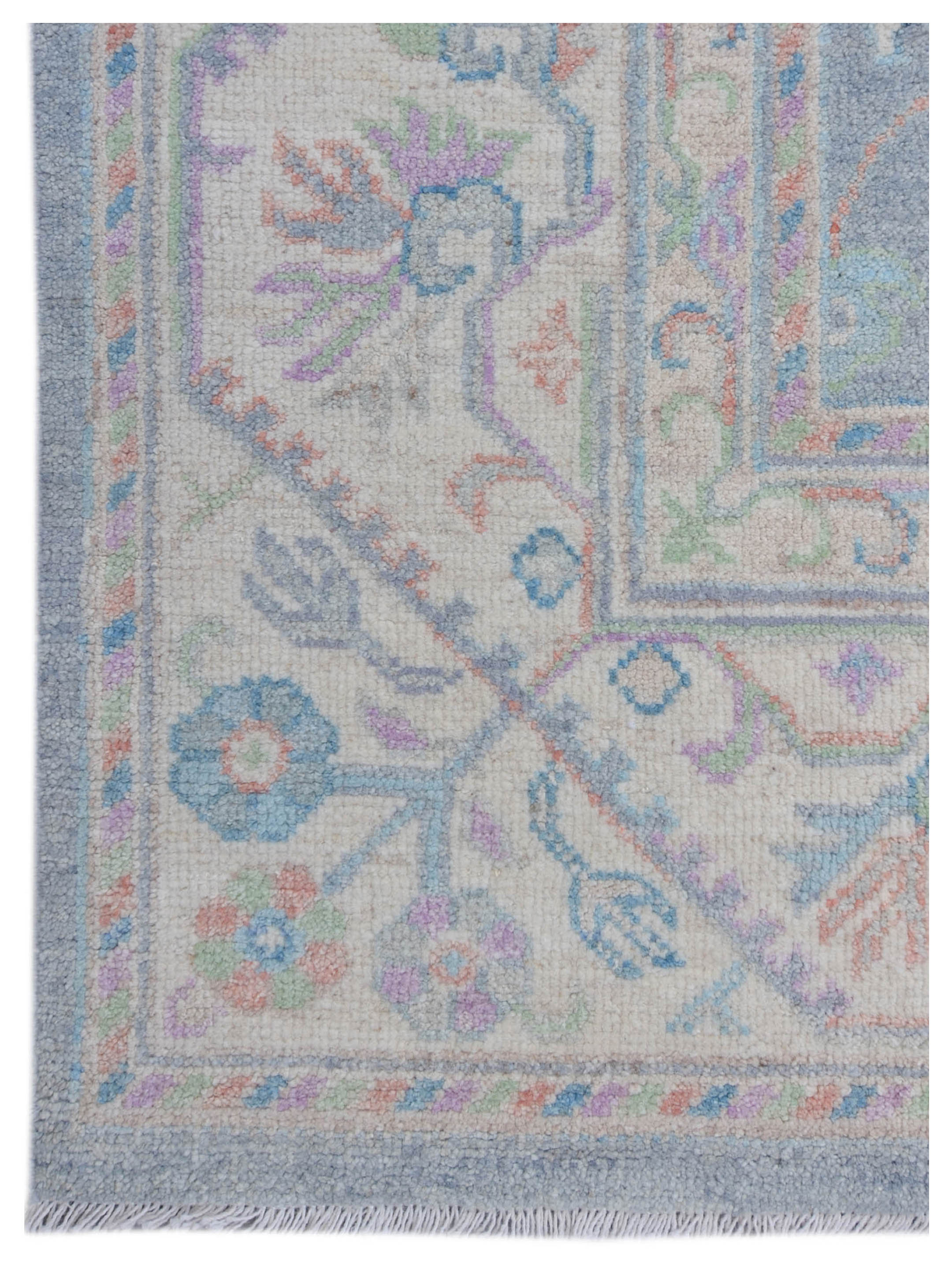 Ushak Wool Weft Hand Knotted Grey 8x10 - Image 4 of 5