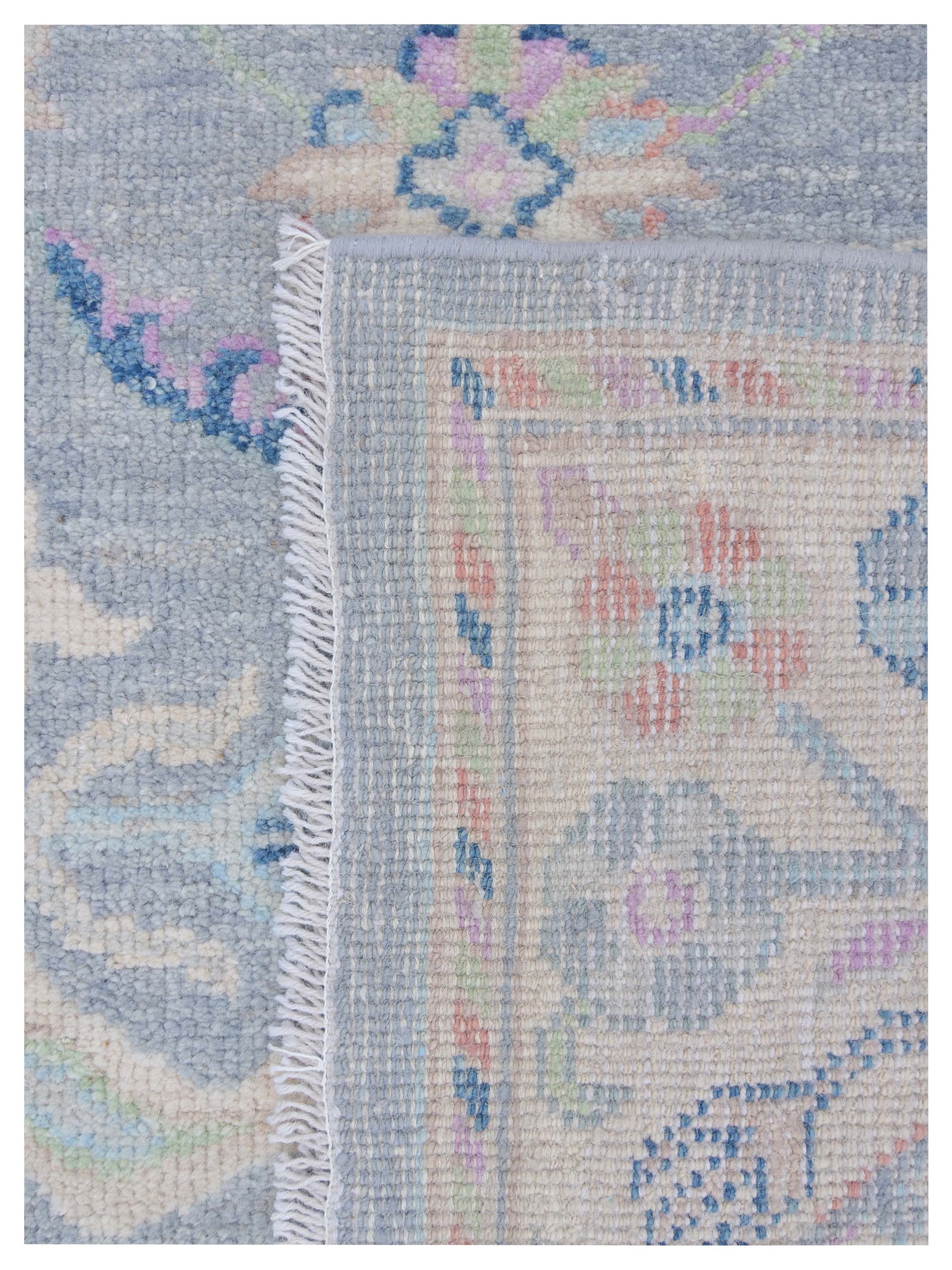 Ushak Wool Weft Hand Knotted Grey 8x10 - Image 5 of 5