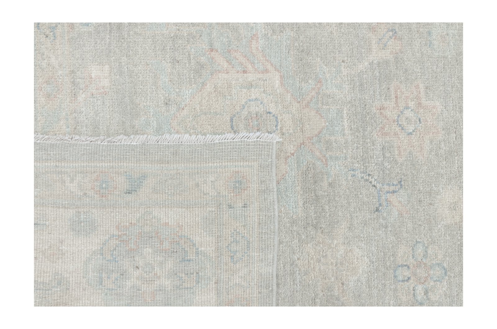 Ushak Wool Weft Hand Knotted Grey 9x12 - Image 5 of 6
